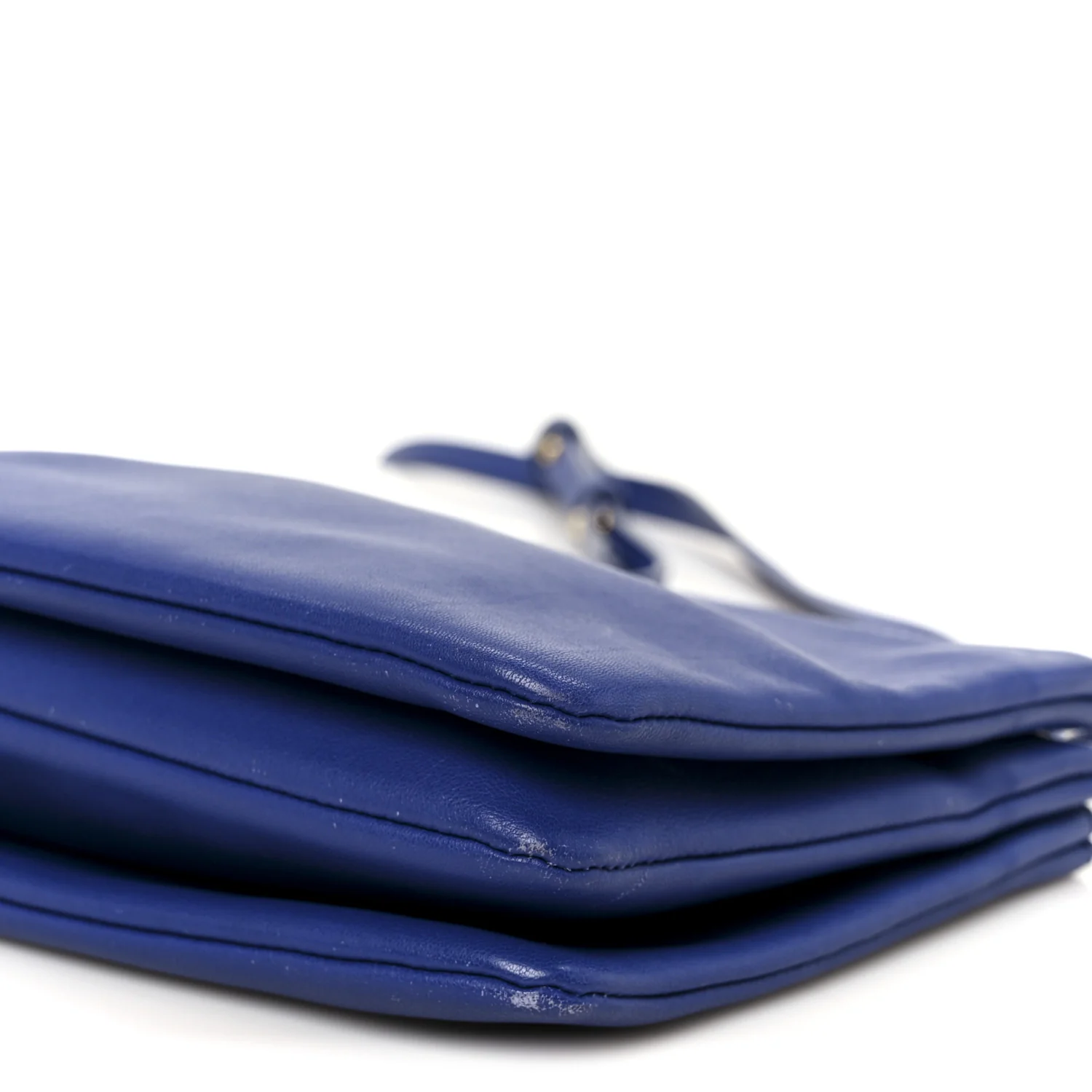 Lambskin Small Trio Crossbody Bag Indigo - Image 12