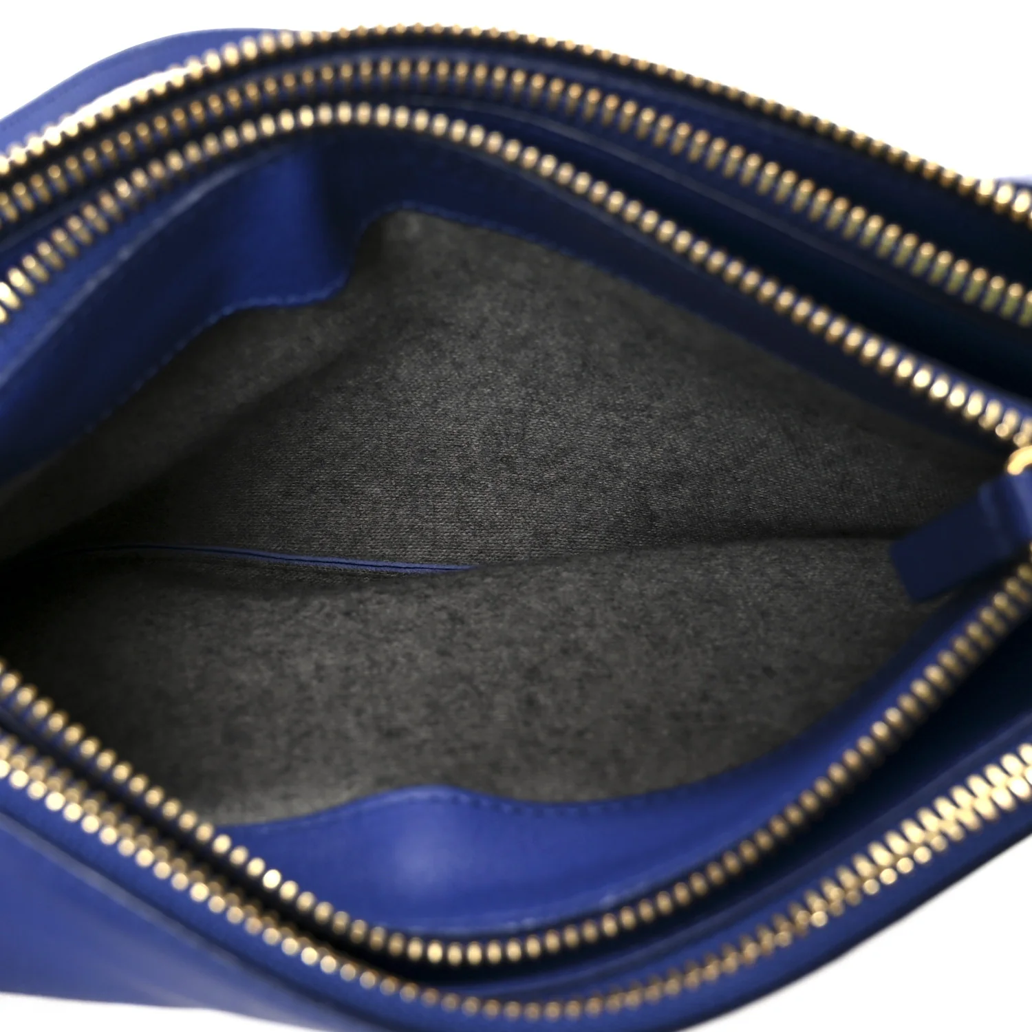 Lambskin Small Trio Crossbody Bag Indigo - Image 6