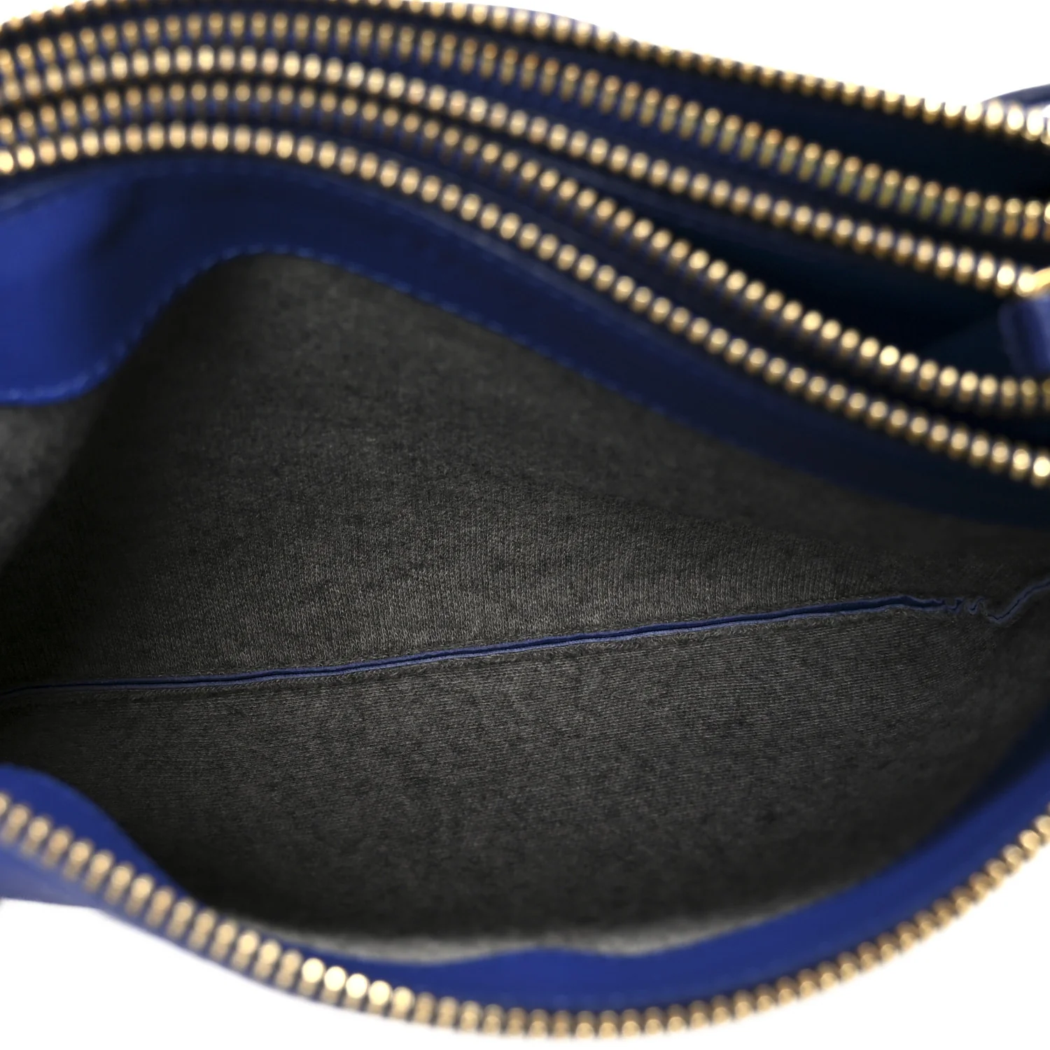 Lambskin Small Trio Crossbody Bag Indigo - Image 7