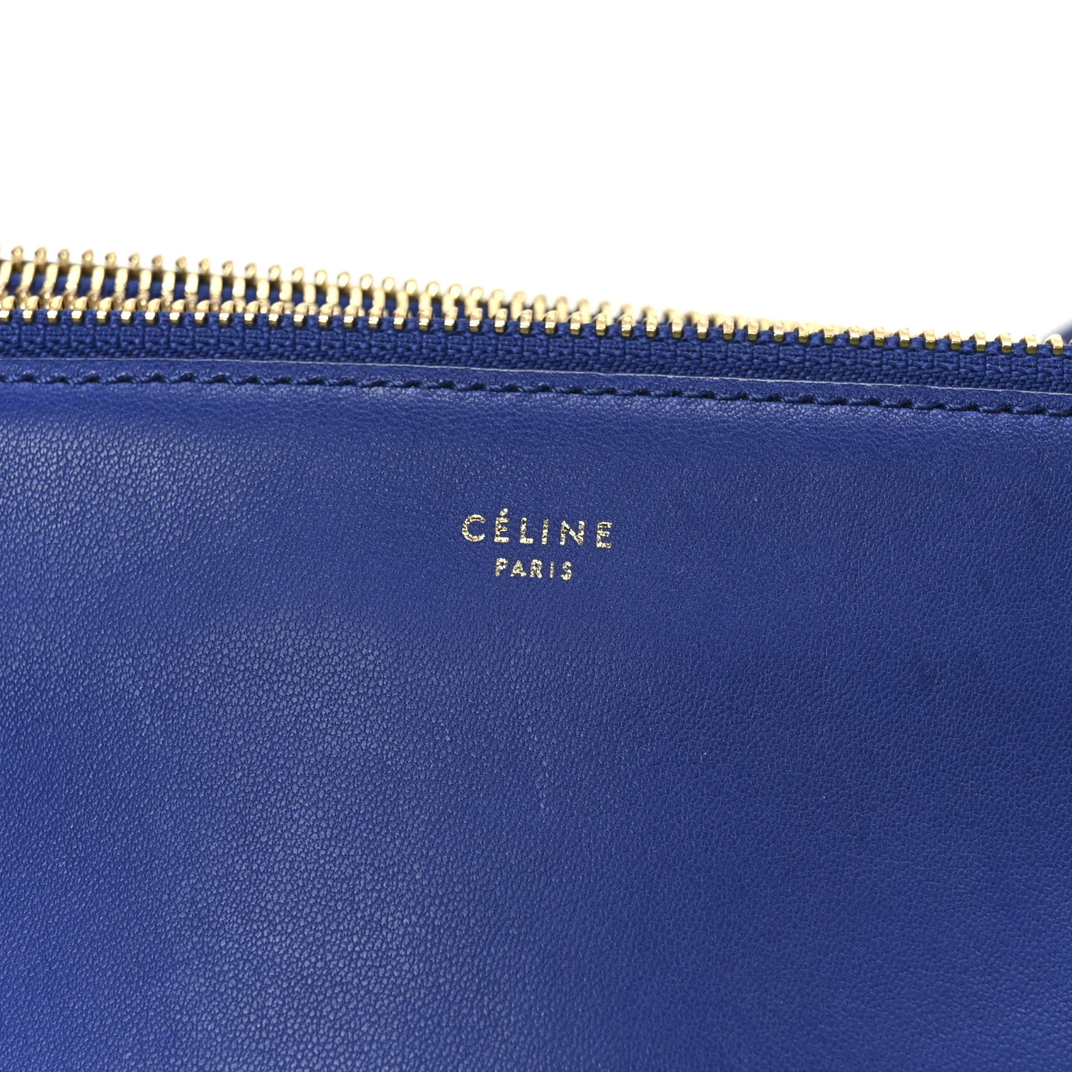 Lambskin Small Trio Crossbody Bag Indigo - Image 9