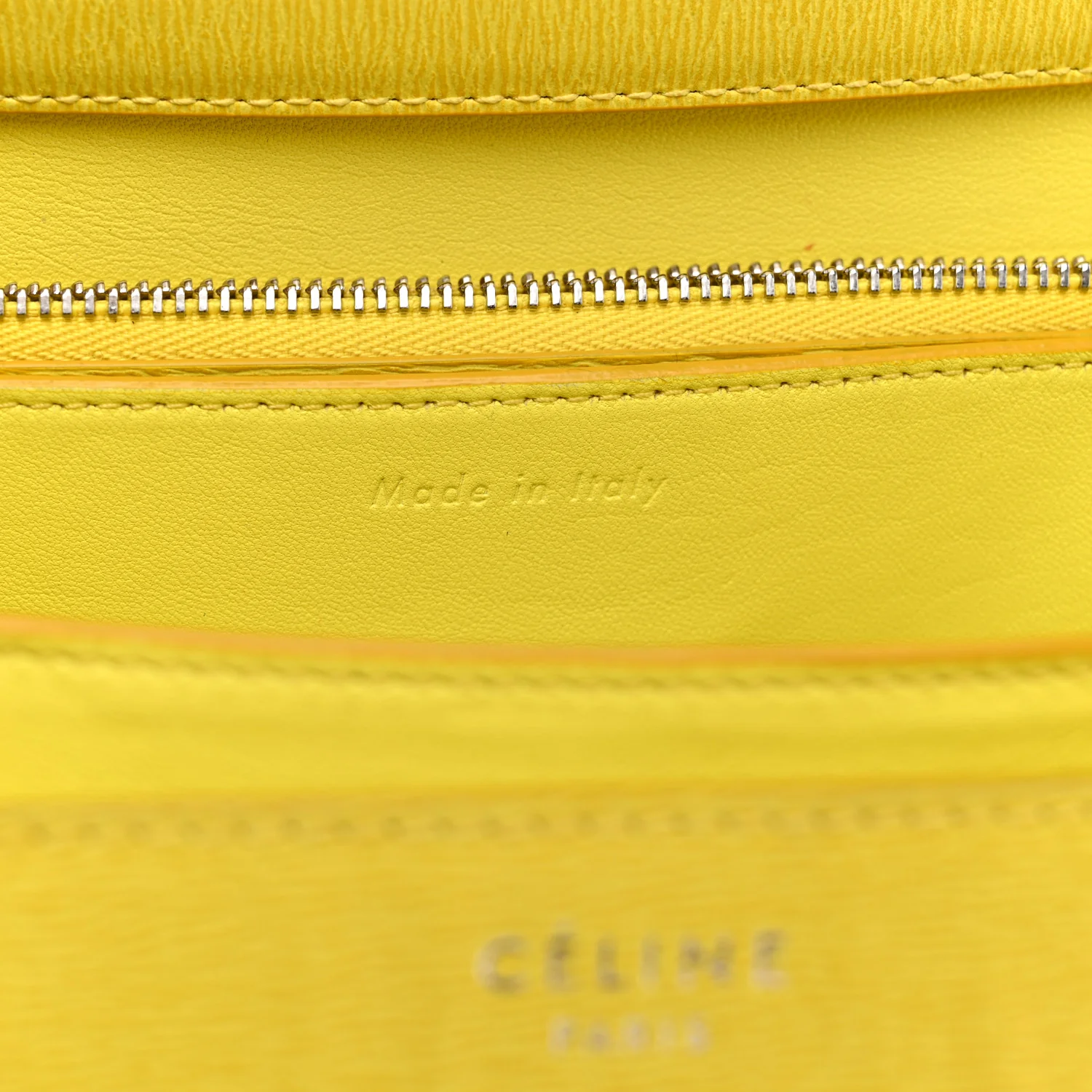 Liege Calfskin Medium Classic Box Flap Bag Fluo Yellow - Image 7