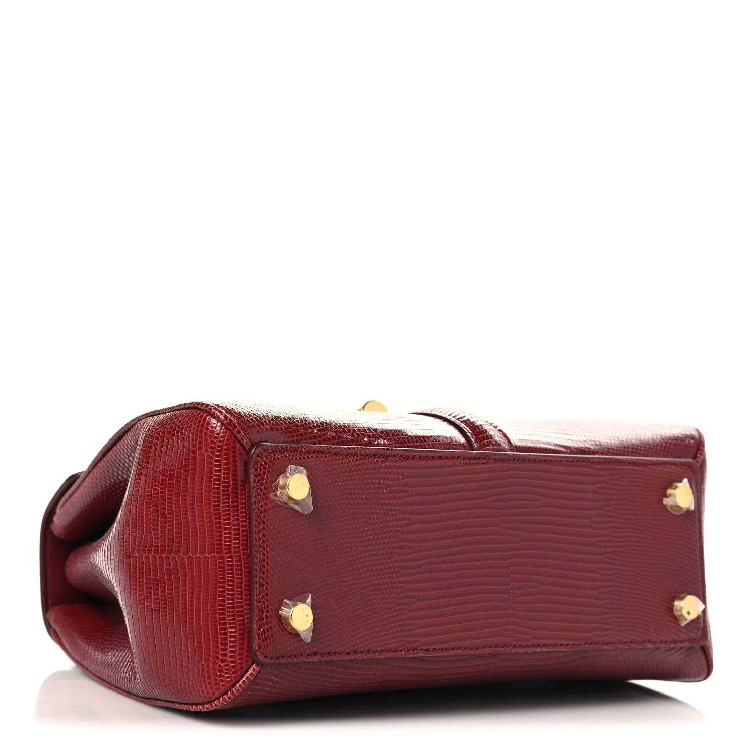 Lizard Small 16 Top Handle Bag Red - Image 4