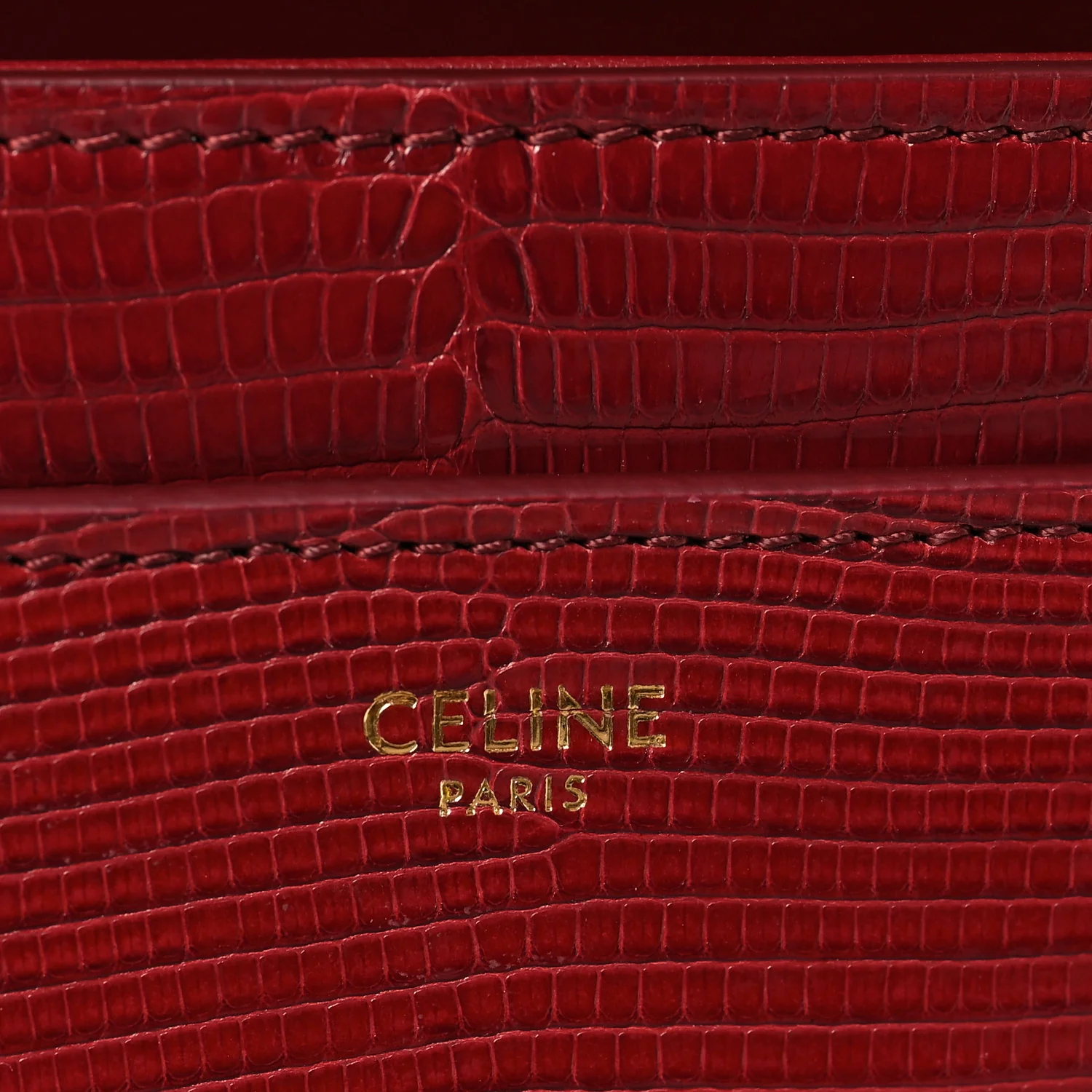 Lizard Small 16 Top Handle Bag Red - Image 6