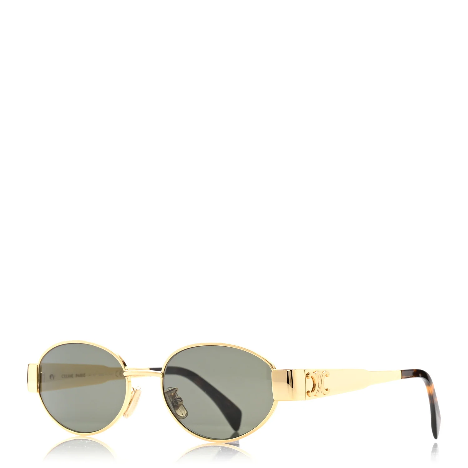 Metal Triomphe 01 Sunglasses CL40235U Gold Green