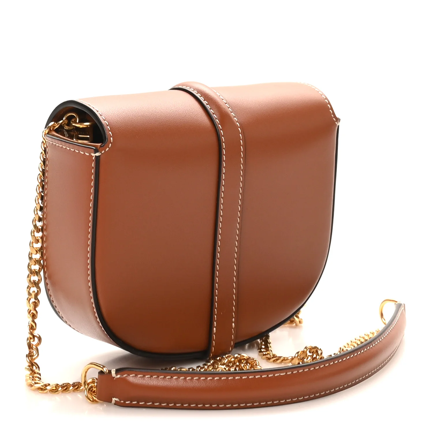 Natural Calfskin Besace Small 16 Wallet on Chain Tan - Image 3