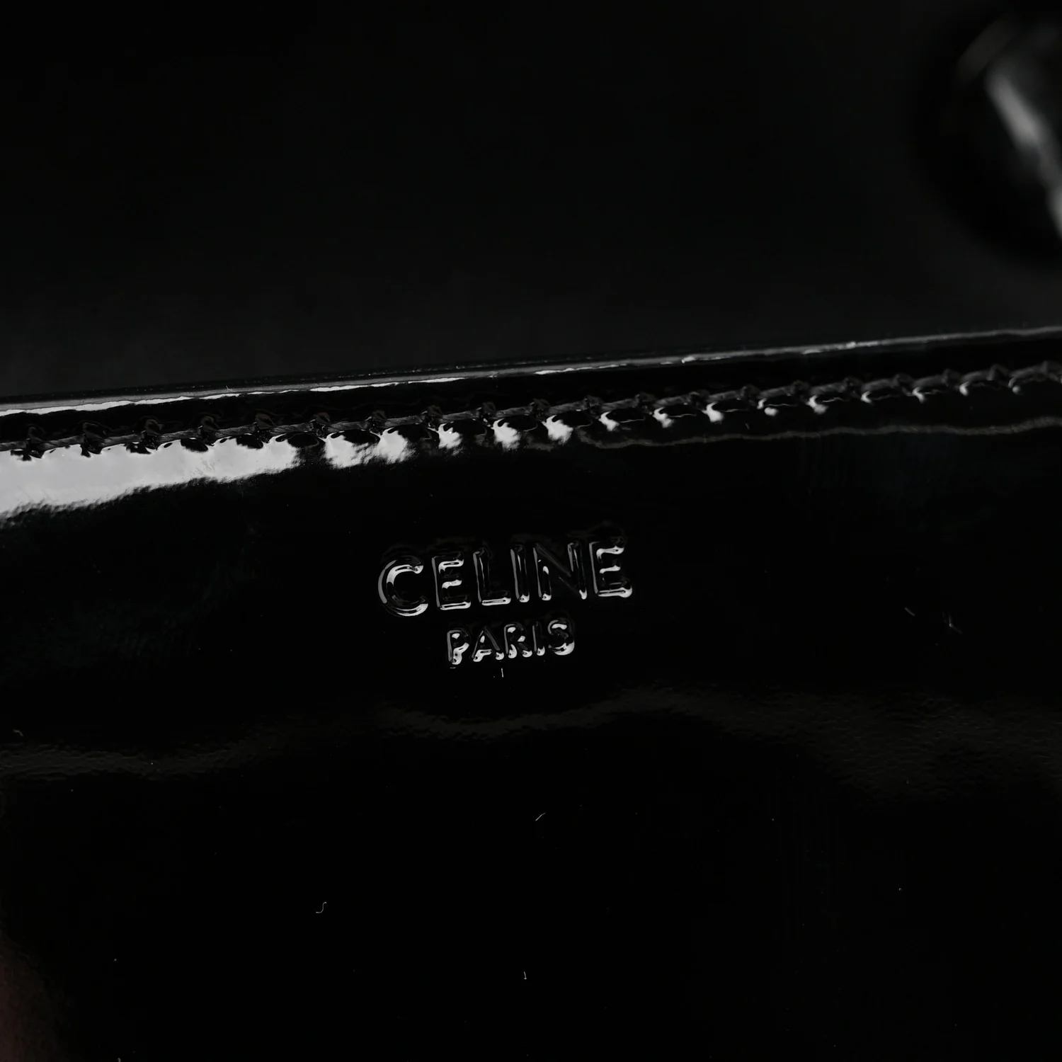 Patent Calfskin Triomphe Small Besace Marley Black - Image 6