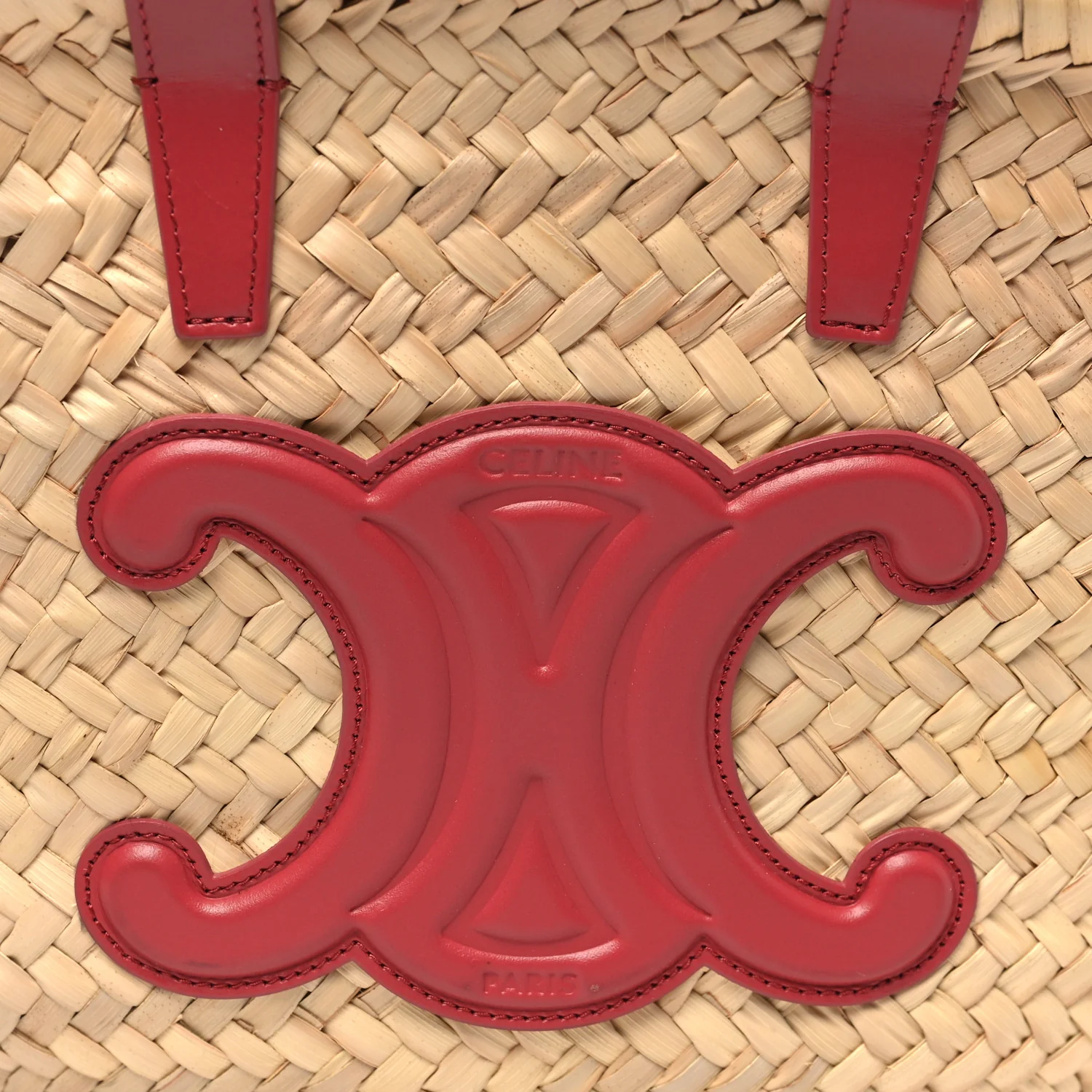 Raffia Calfskin Triomphe Teen Panier Lipstick - Image 7