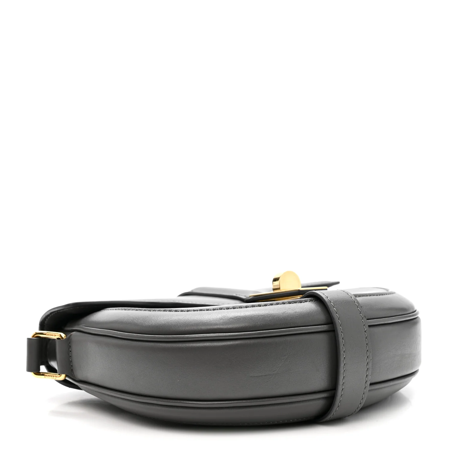 Satinated Calfskin Besace Small 16 Grey - Image 4