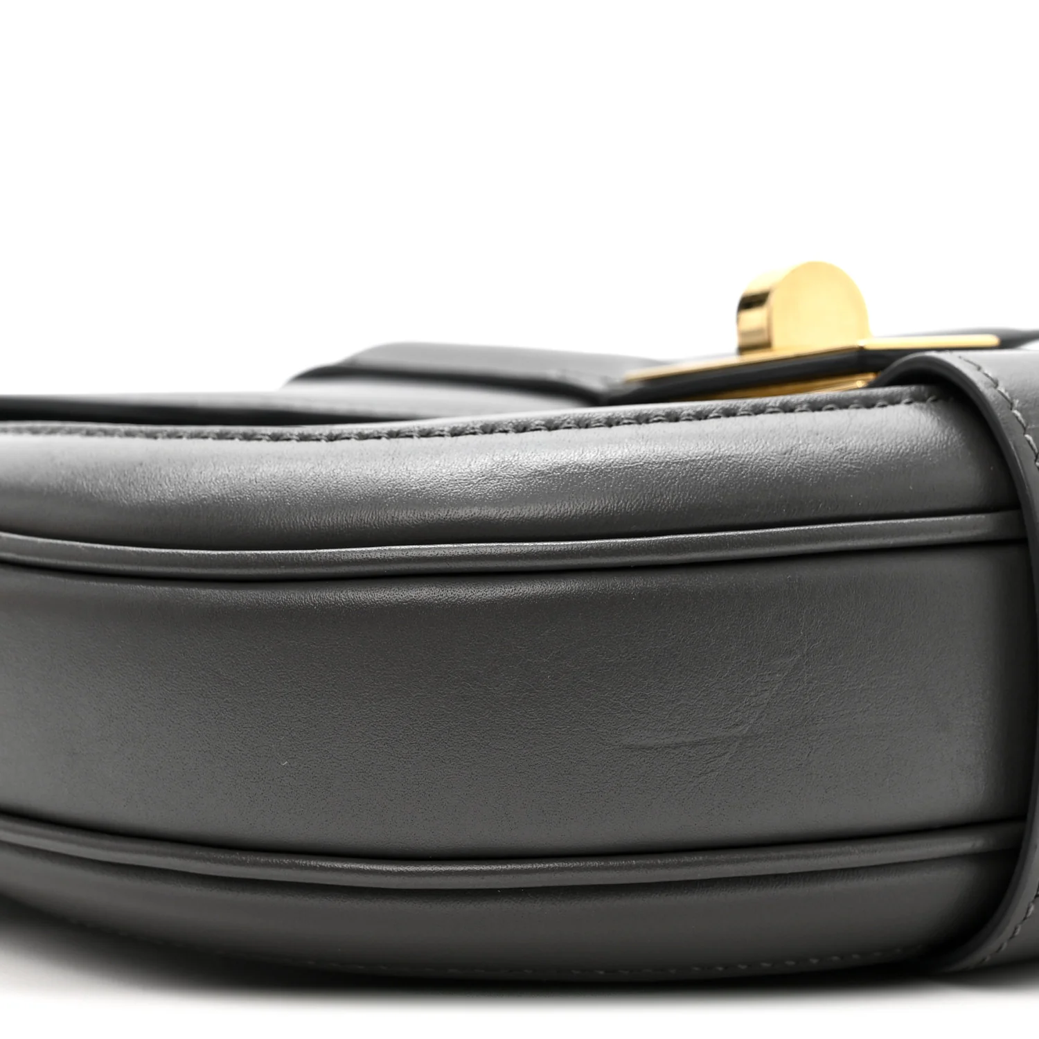 Satinated Calfskin Besace Small 16 Grey - Image 8