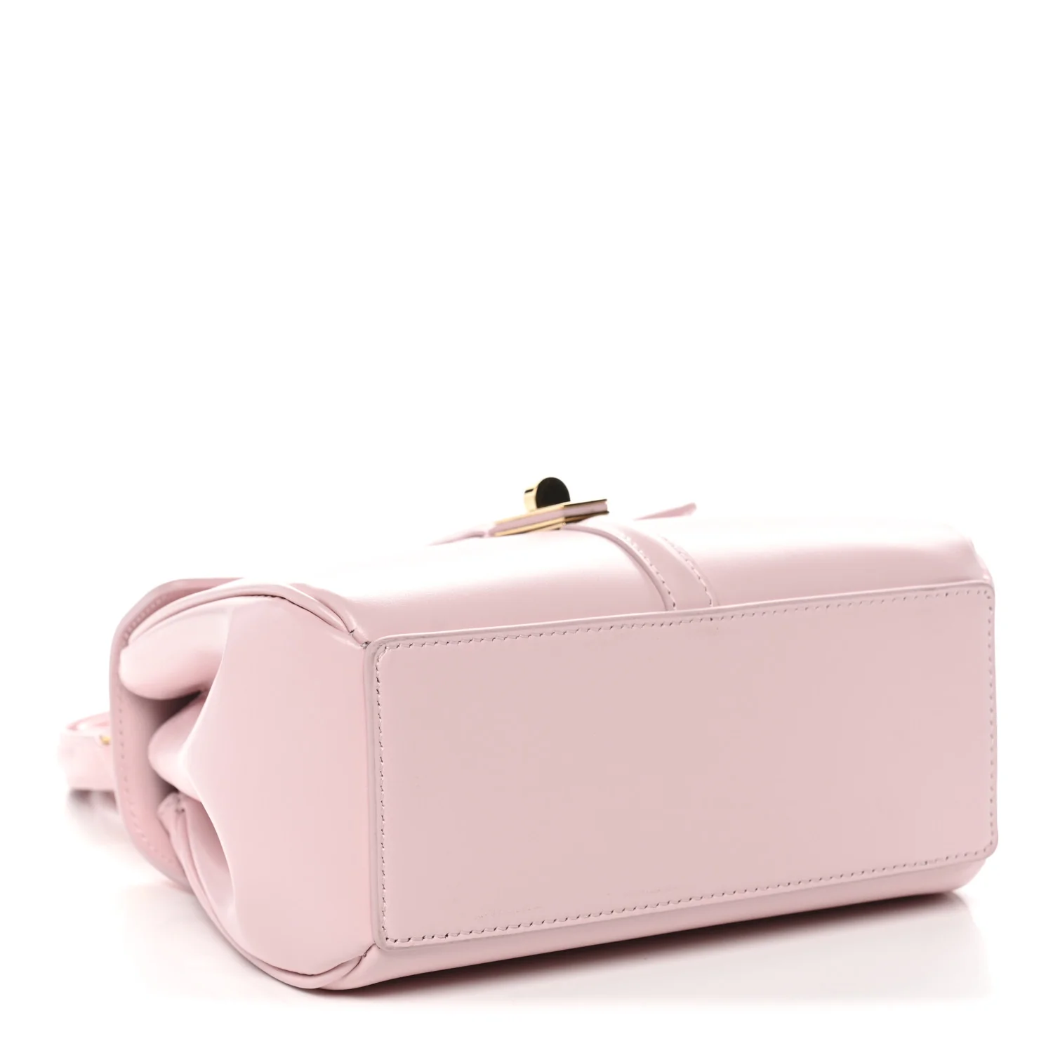Satinated Calfskin Mini 16 Top Handle Bag Pastel Pink - Image 4