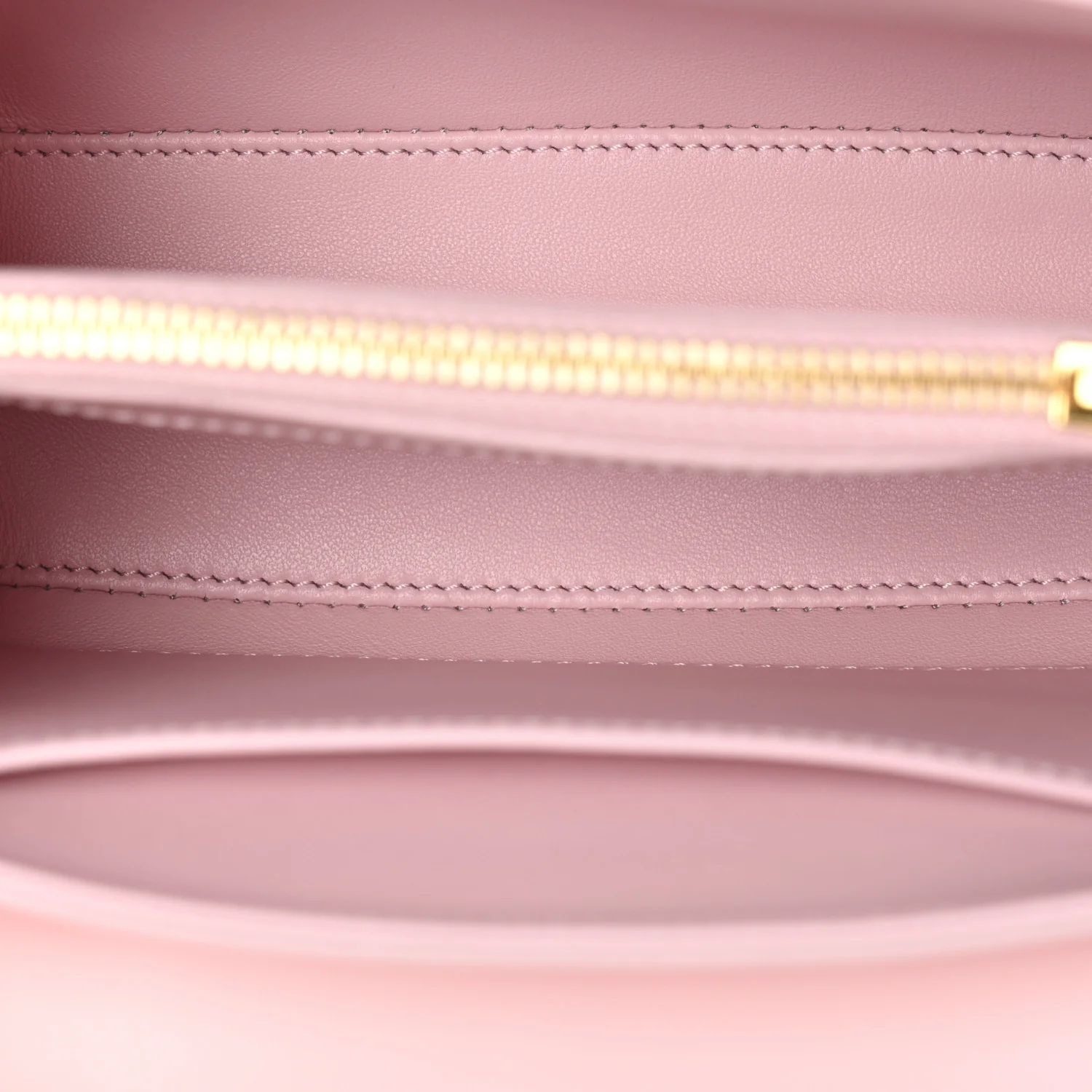Satinated Calfskin Mini 16 Top Handle Bag Pastel Pink - Image 5