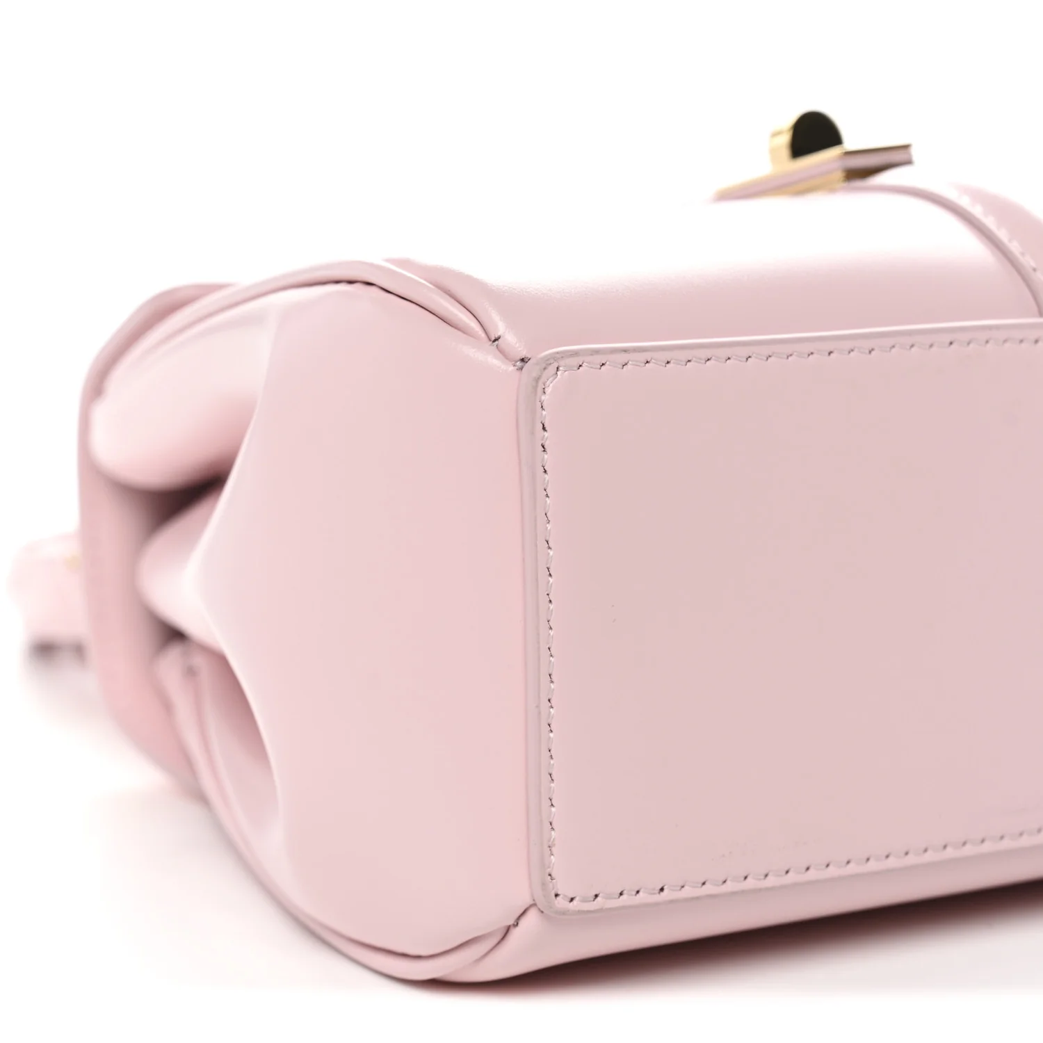 Satinated Calfskin Mini 16 Top Handle Bag Pastel Pink - Image 9