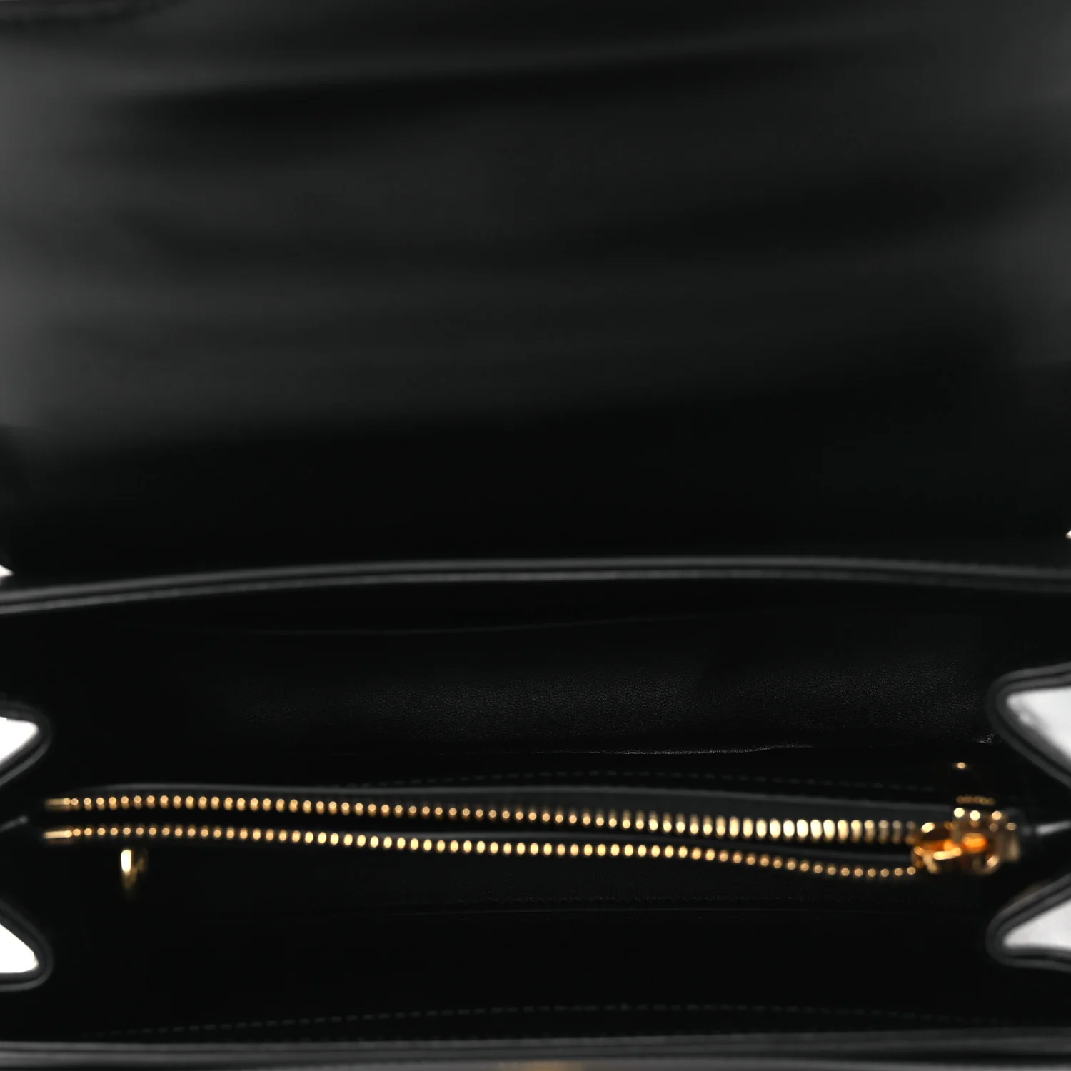 Satinated Calfskin Small 16 Top Handle Bag Black - Image 5