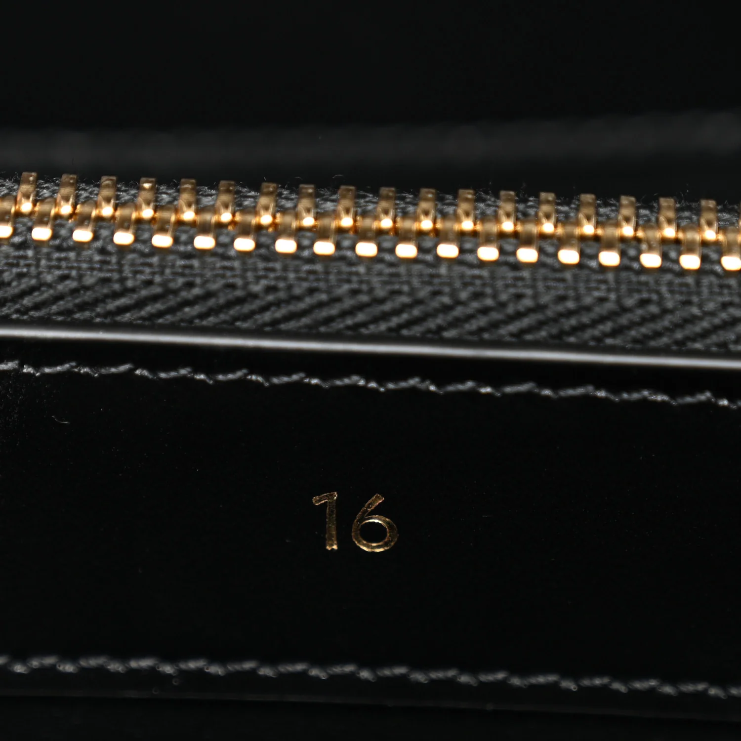 Satinated Calfskin Small 16 Top Handle Bag Black - Image 6