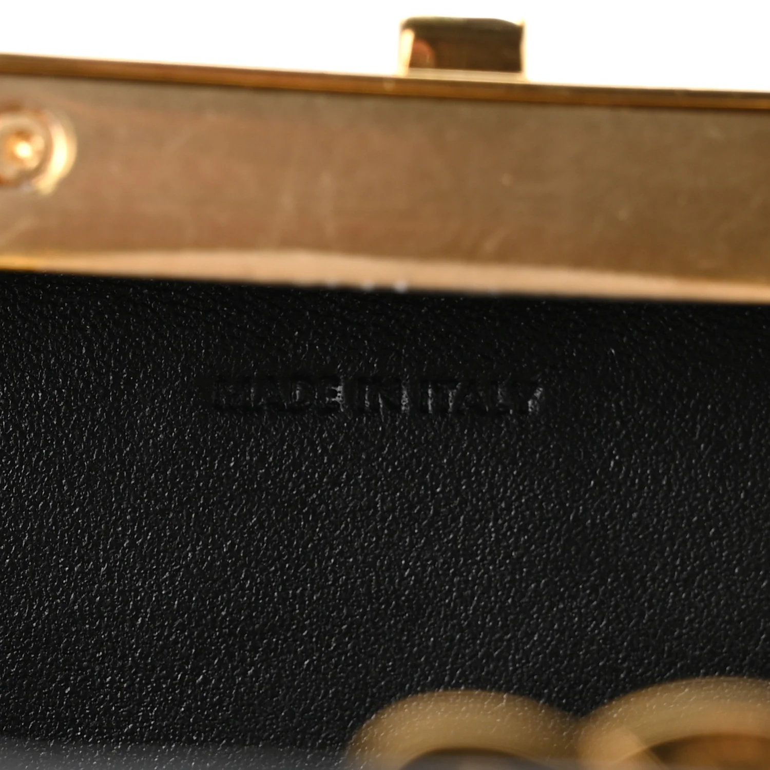 Shiny Calfskin Lana Triomphe Minaudiere Black - Image 7