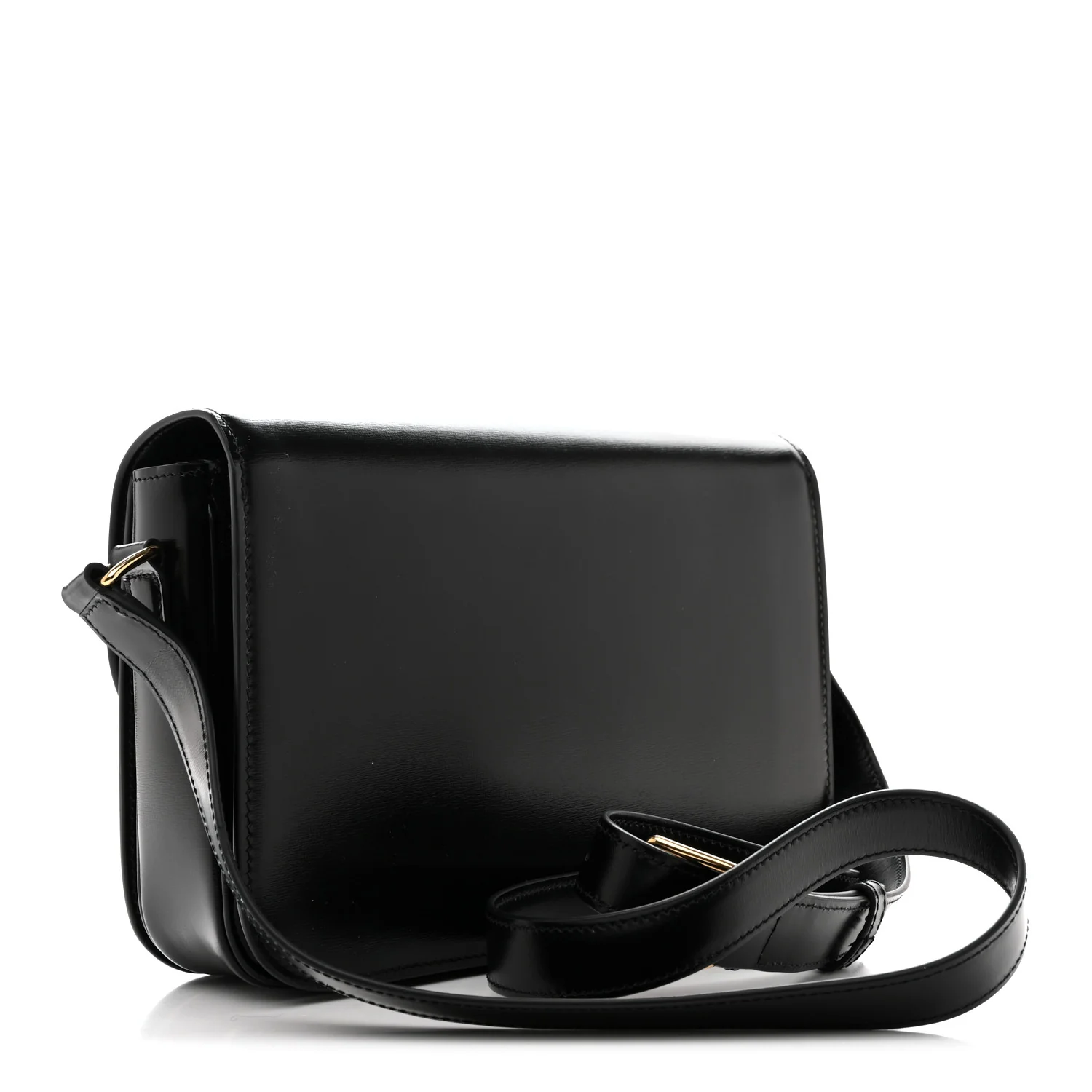 Shiny Calfskin Medium Triomphe Black - Image 3
