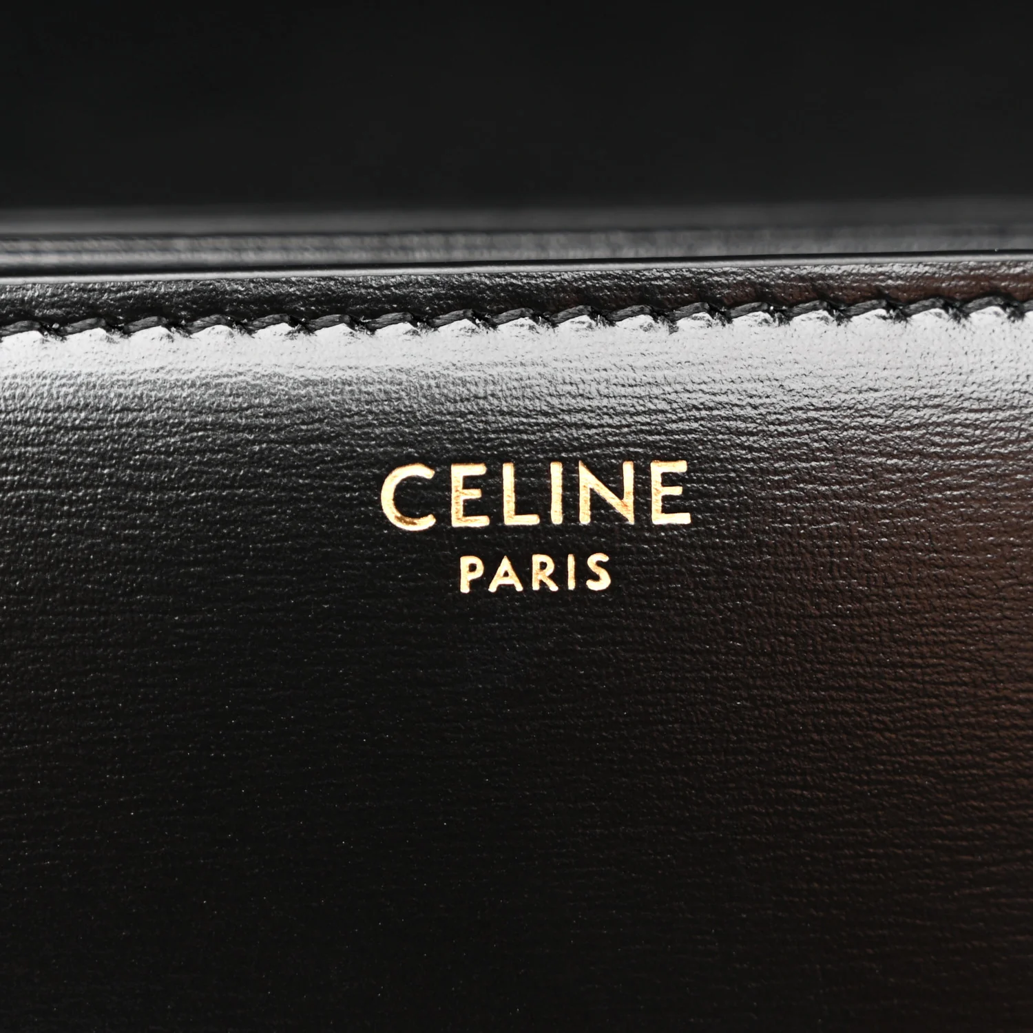 Shiny Calfskin Medium Triomphe Black - Image 6