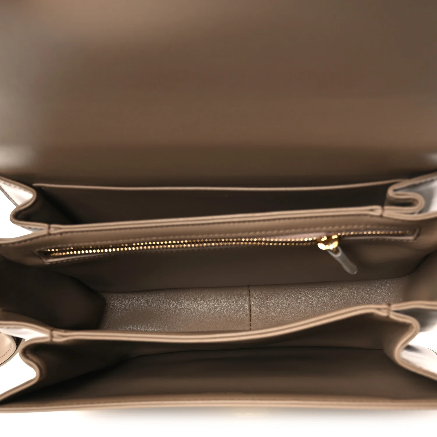 Shiny Calfskin Medium Triomphe Smoked Brown - Image 5