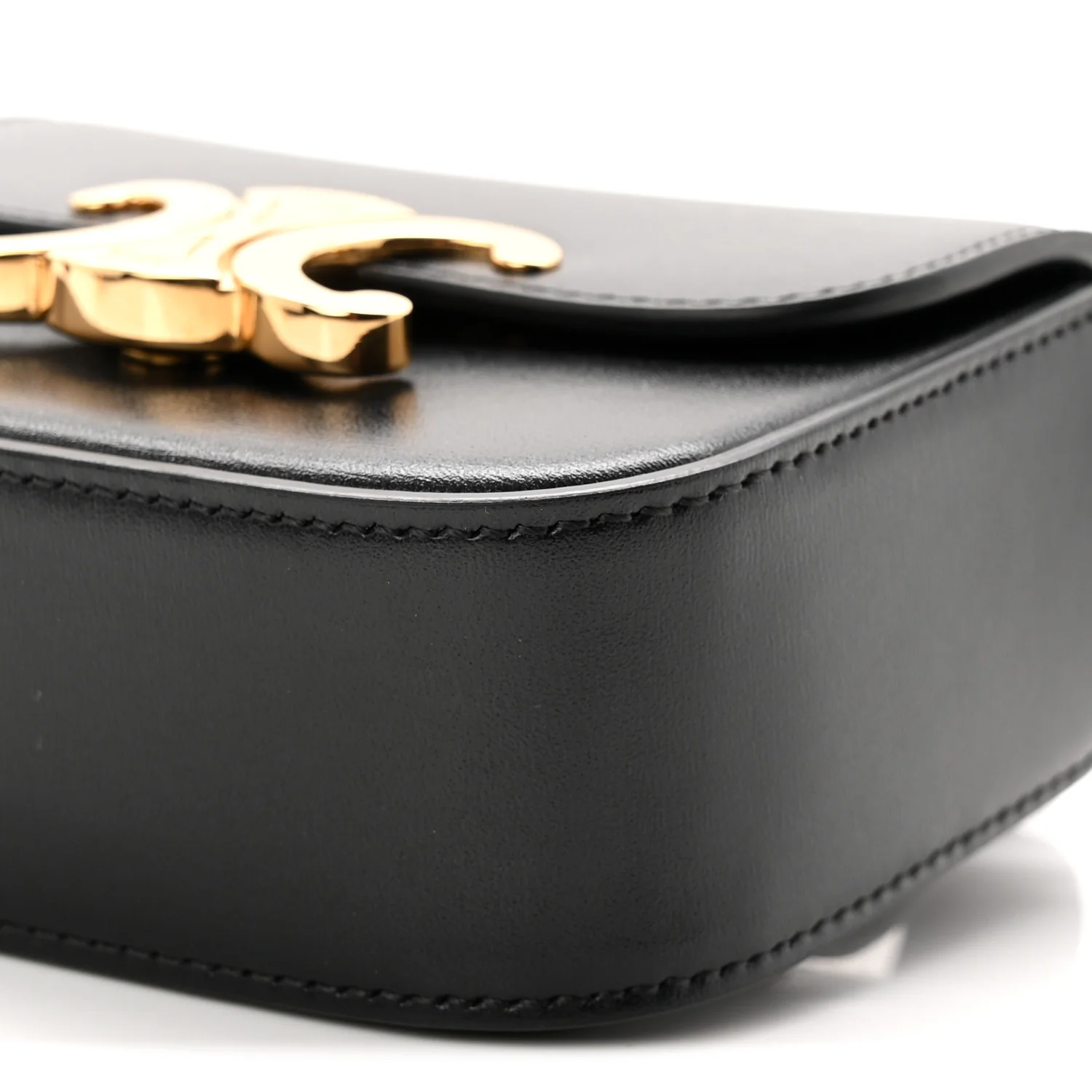 Shiny Calfskin Mini Claude Belt Bag 75 30 Black - Image 10