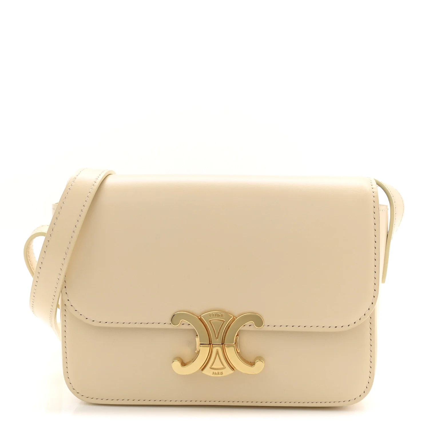 Shiny Calfskin Nano Triomphe Nude