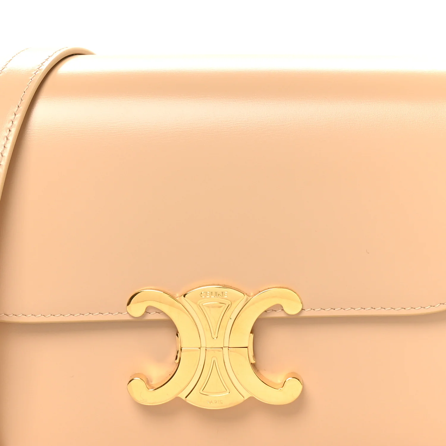 Shiny Calfskin Teen Triomphe Oat Beige - Image 7