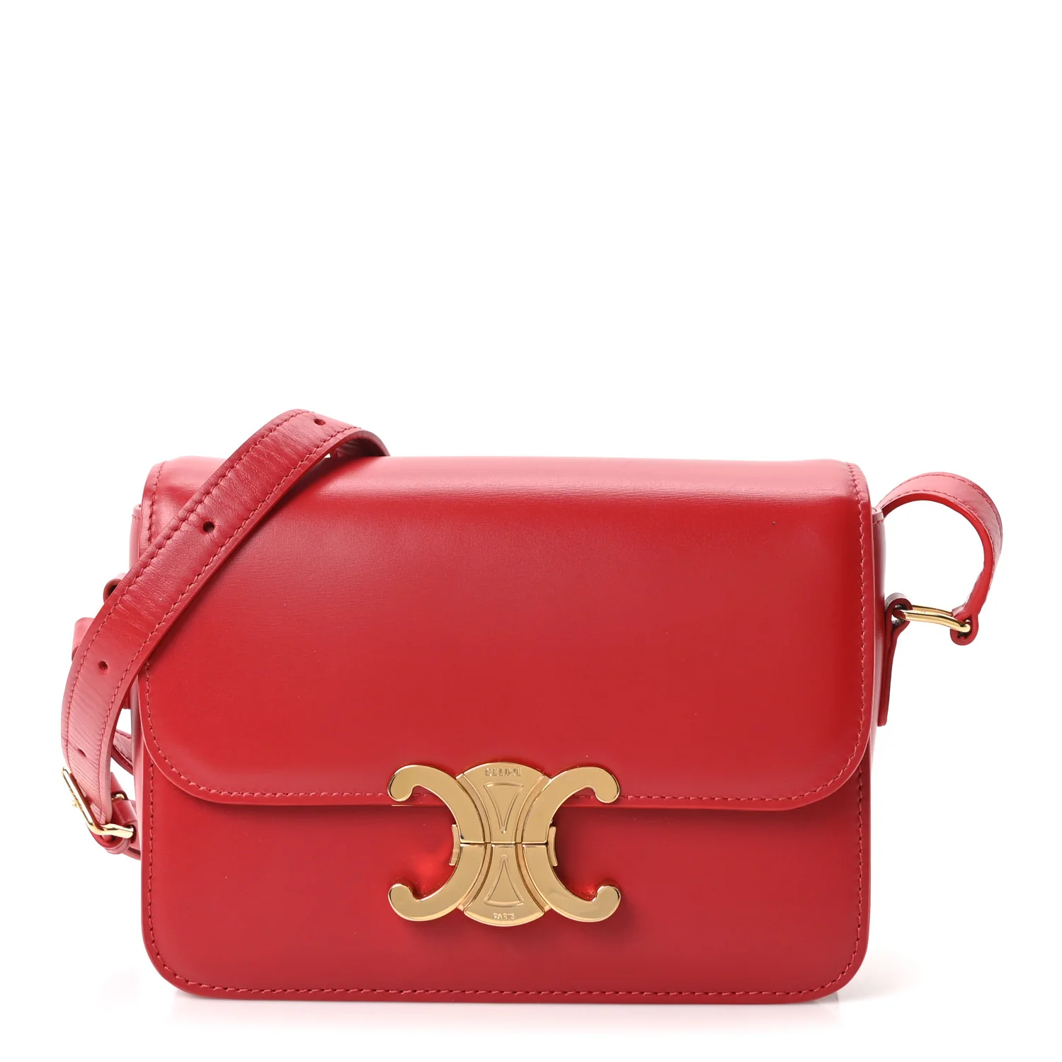 Shiny Calfskin Teen Triomphe Red