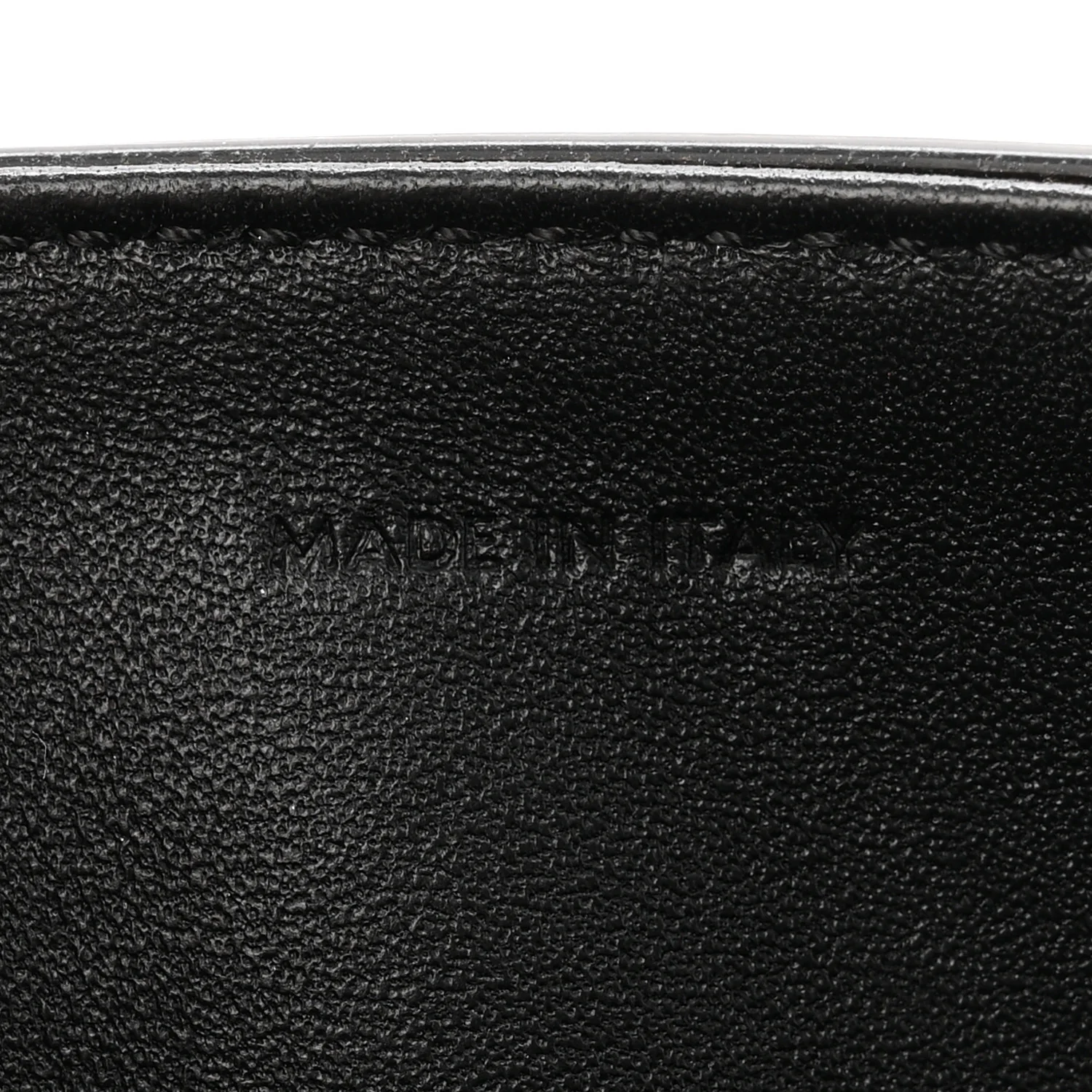 Shiny Calfskin Triomphe Chain Bag Black - Image 7