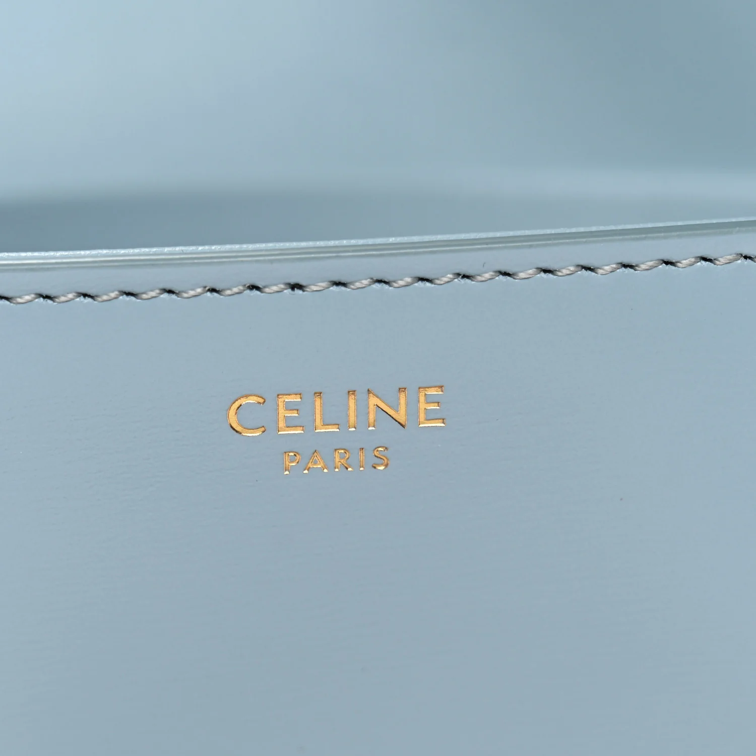 Shiny Calfskin Triomphe Shoulder Bag California Blue - Image 6