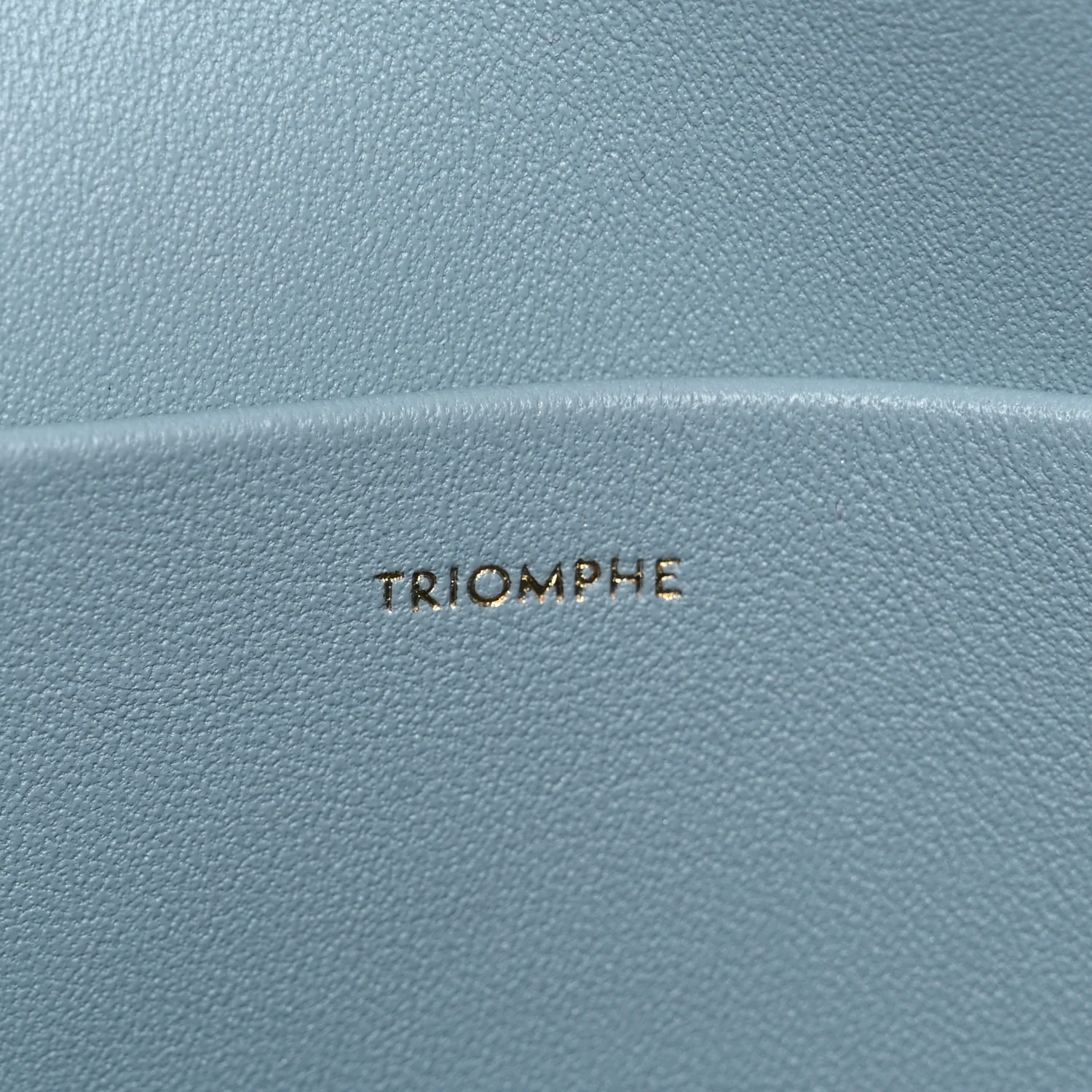Shiny Calfskin Triomphe Shoulder Bag California Blue - Image 7