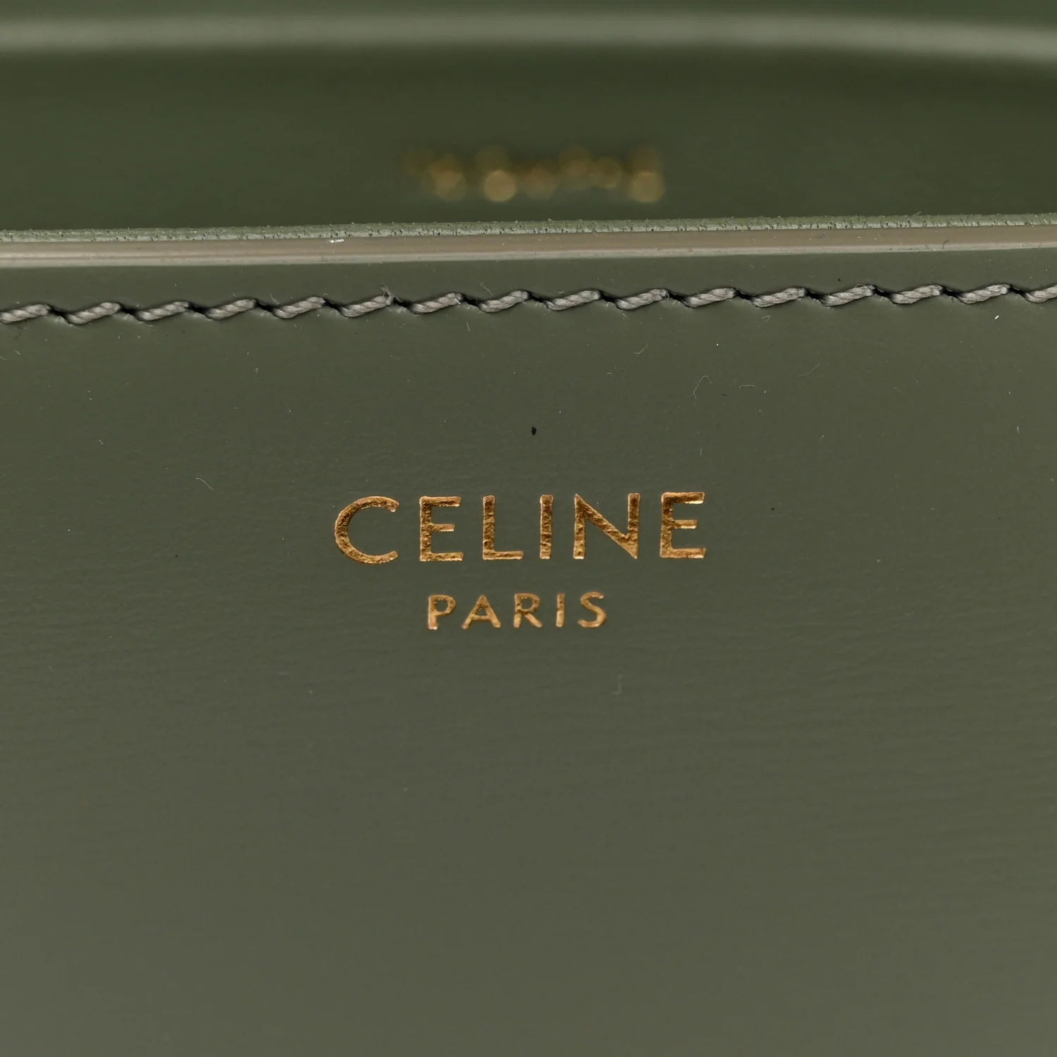 Shiny Calfskin Triomphe Shoulder Bag Celadon - Image 6