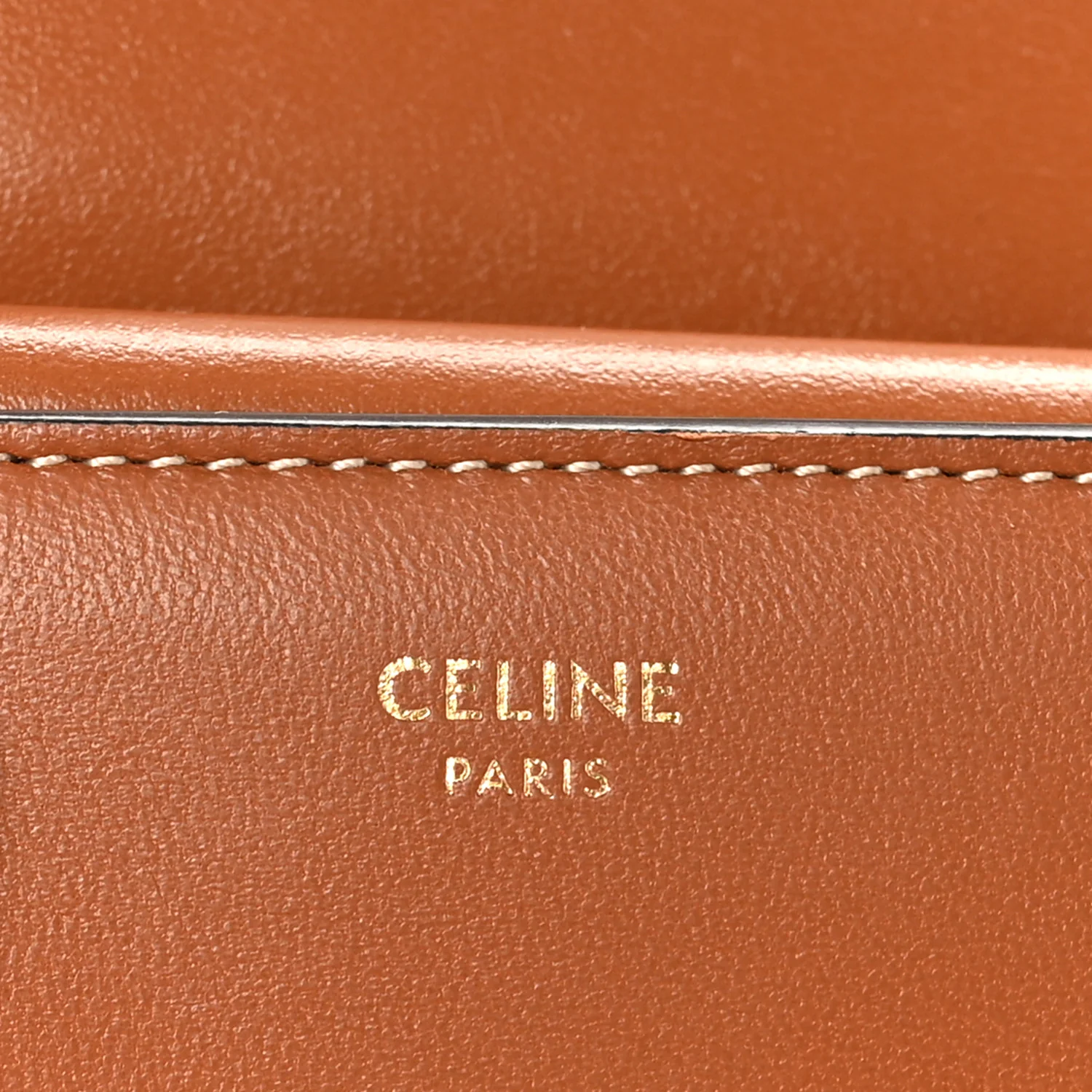 Shiny Smooth Lambskin Small Triomphe Wallet Tan - Image 7
