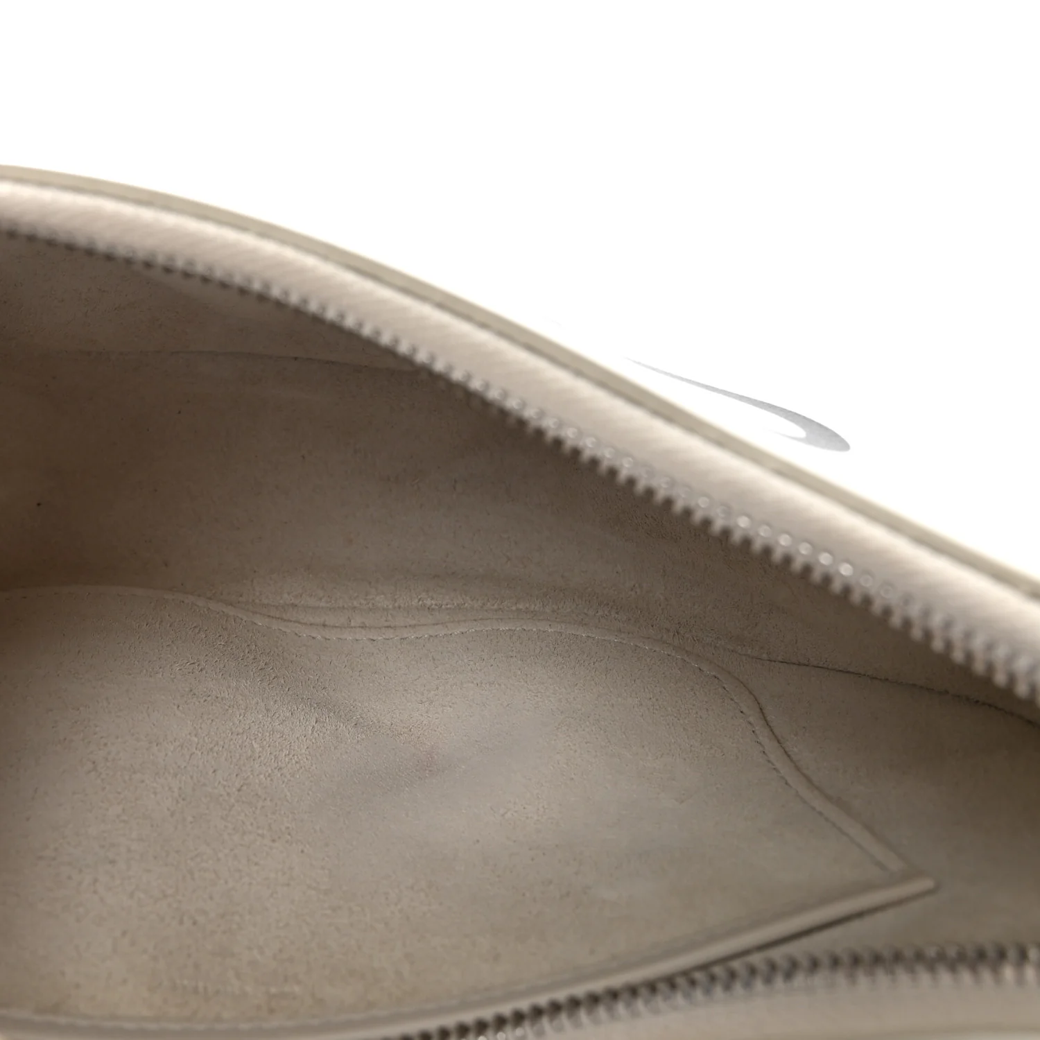Smooth Calfskin Ava Logo Shoulder Bag White - Image 5
