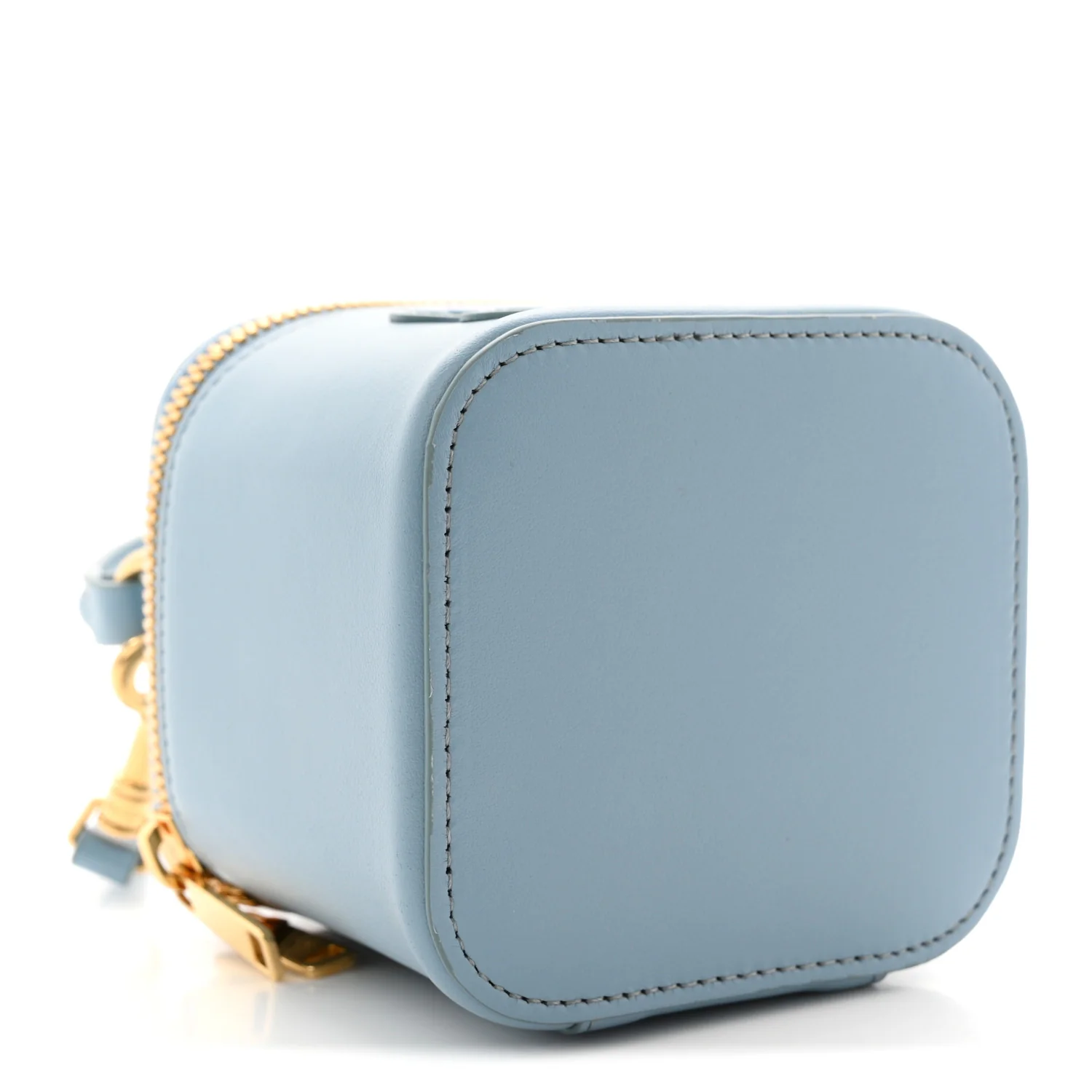 Smooth Calfskin Cuir Triomphe Mini Vanity Case California Blue - Image 4