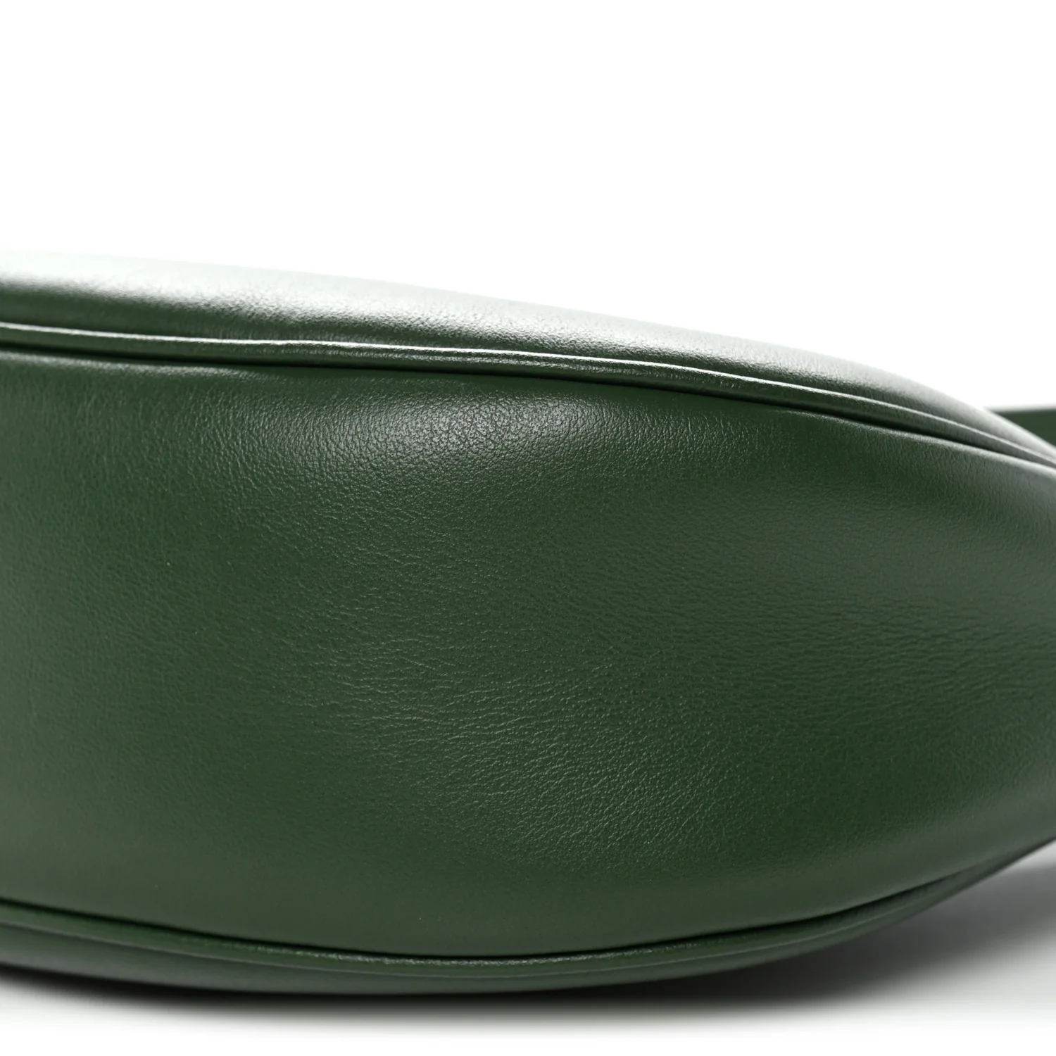 Smooth Calfskin Medium Strap Ava Shoulder Bag Green - Image 10