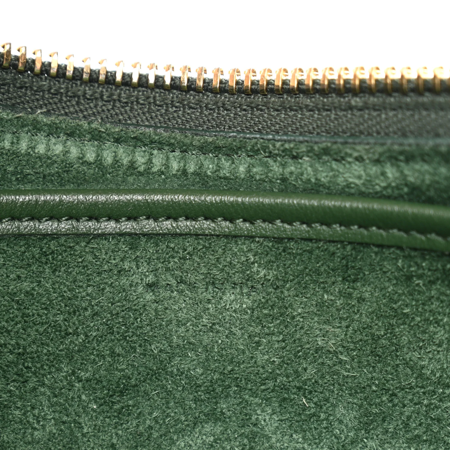 Smooth Calfskin Medium Strap Ava Shoulder Bag Green - Image 6