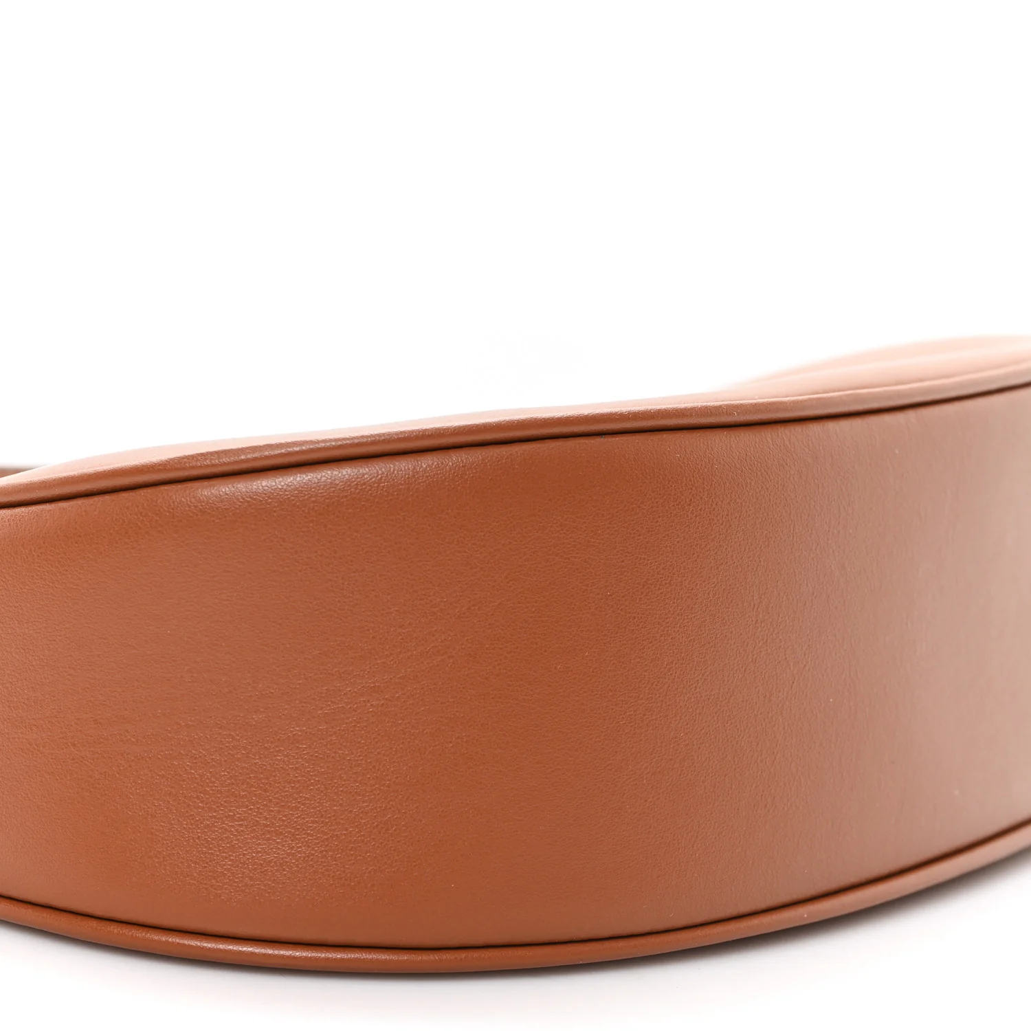 Smooth Calfskin Medium Strap Ava Triomphe Shoulder Bag Tan - Image 8