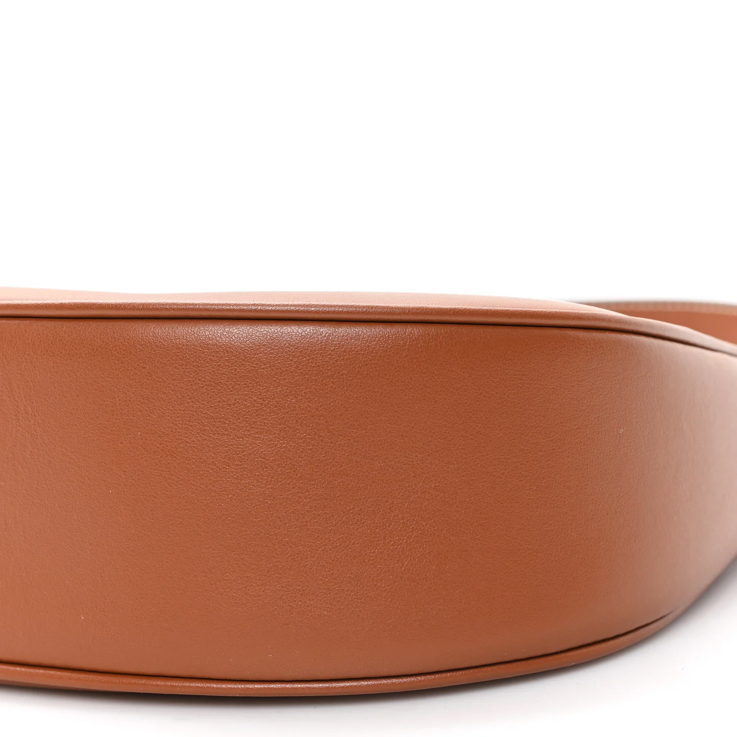Smooth Calfskin Medium Strap Ava Triomphe Shoulder Bag Tan - Image 9