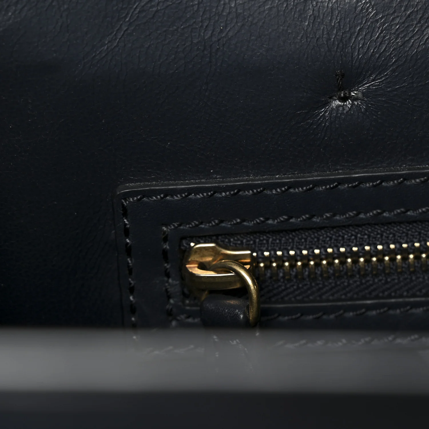 Smooth Calfskin Micro Luggage Navy Blue - Image 12
