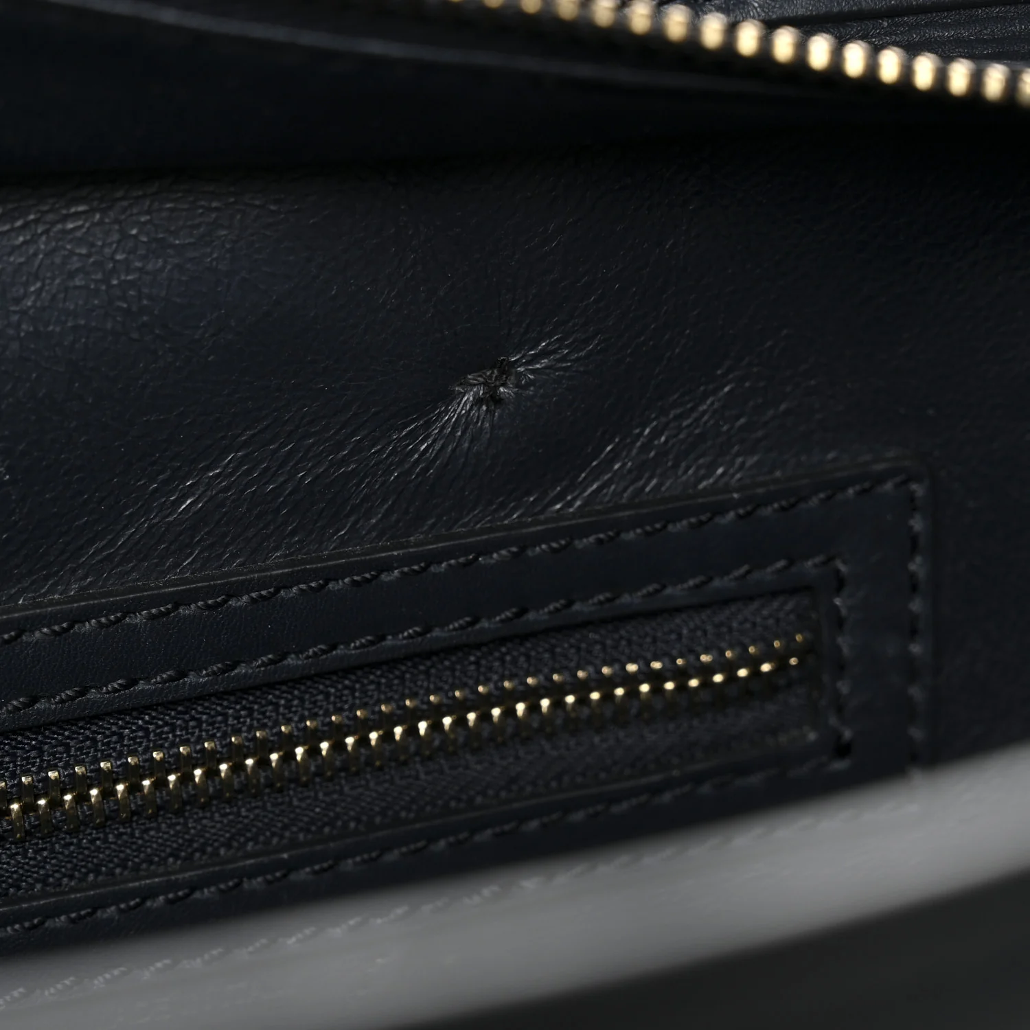 Smooth Calfskin Micro Luggage Navy Blue - Image 13