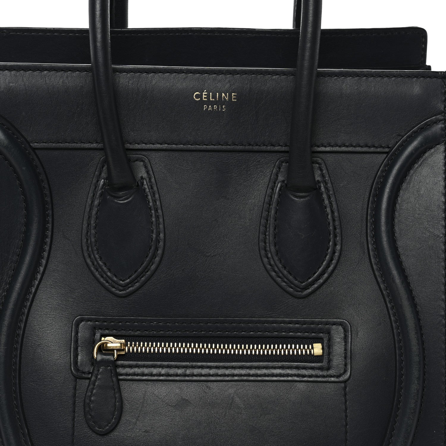 Smooth Calfskin Micro Luggage Navy Blue - Image 7