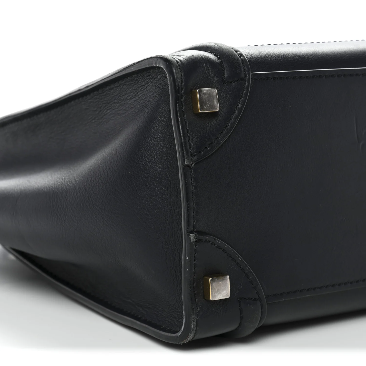 Smooth Calfskin Micro Luggage Navy Blue - Image 8