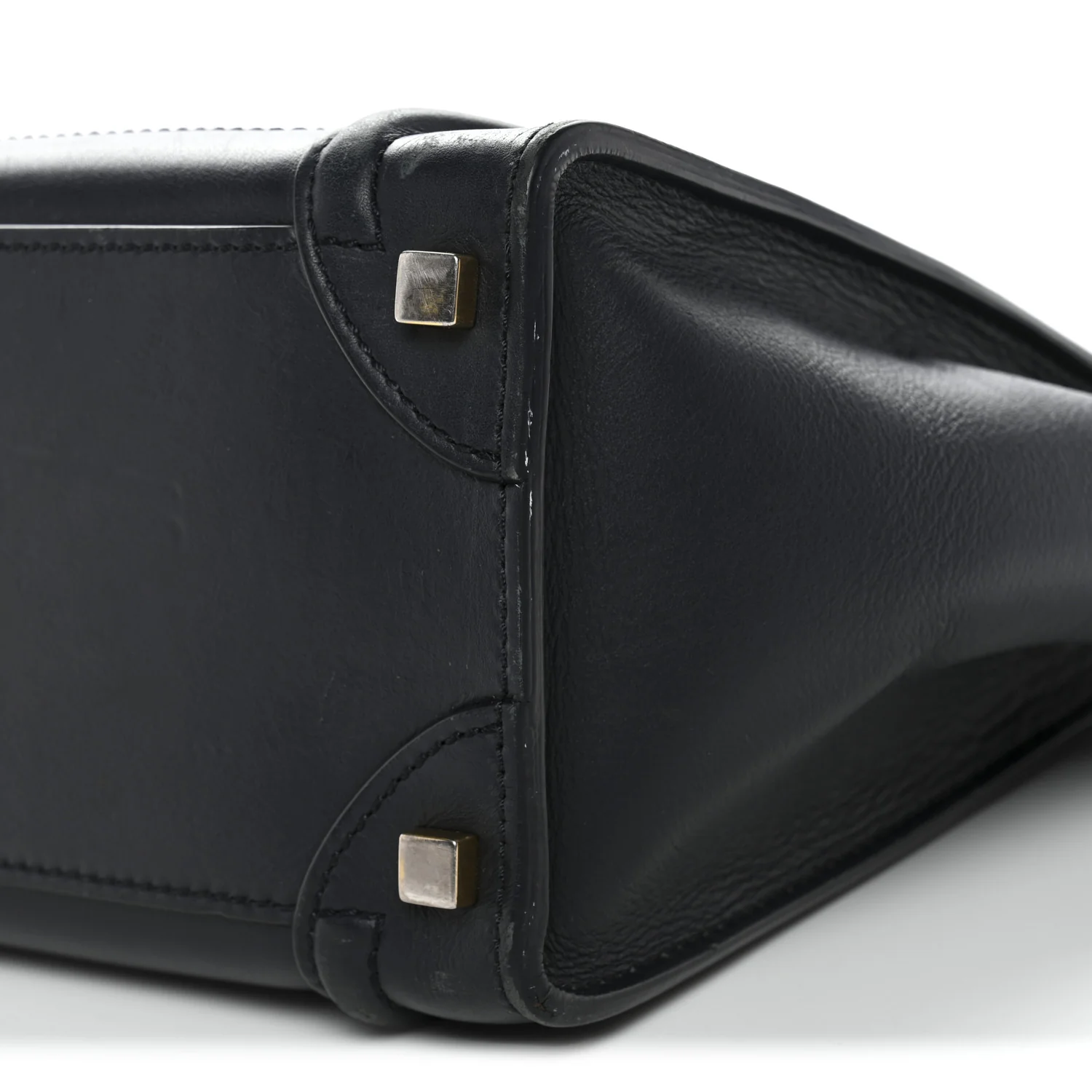 Smooth Calfskin Micro Luggage Navy Blue - Image 9