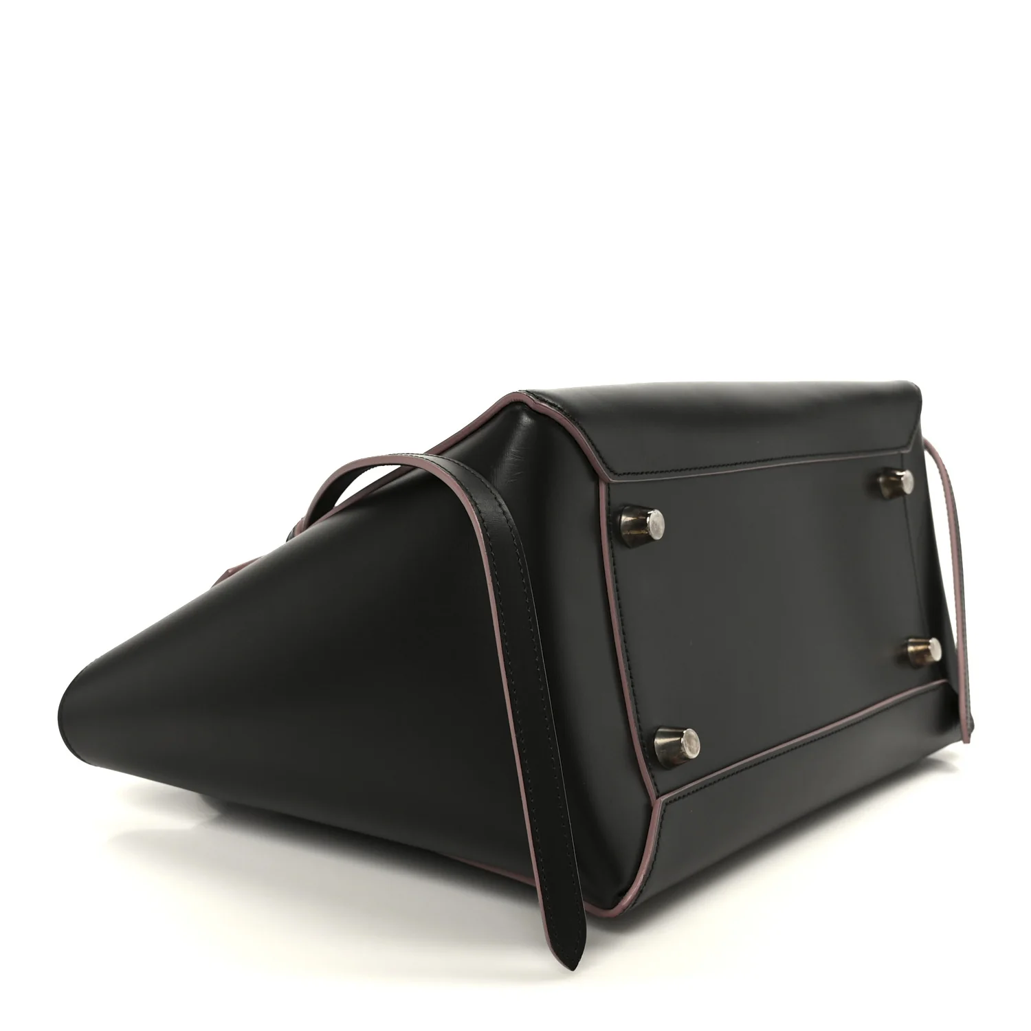 Smooth Calfskin Mini Belt Bag Dark Grey Pink - Image 4
