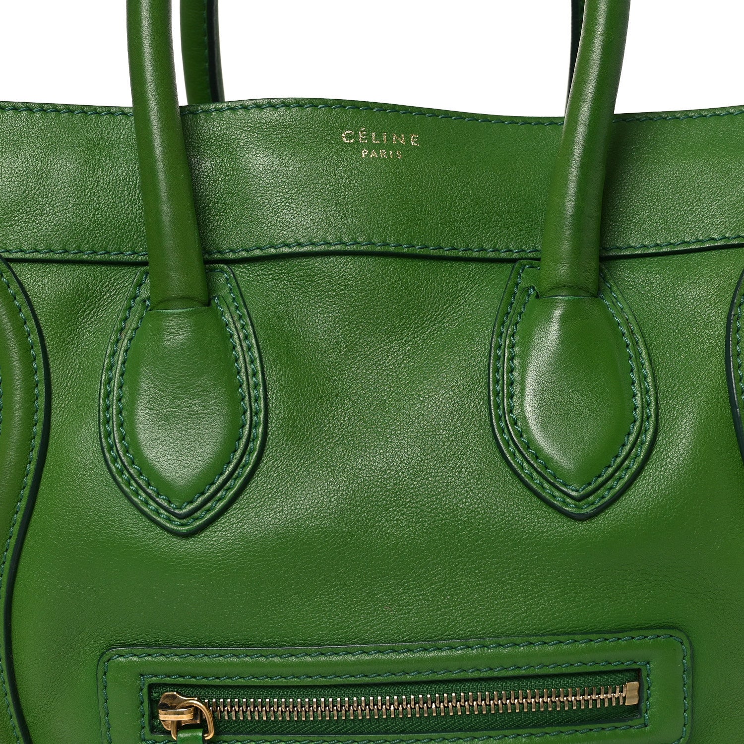 Smooth Calfskin Mini Luggage Green - Image 6