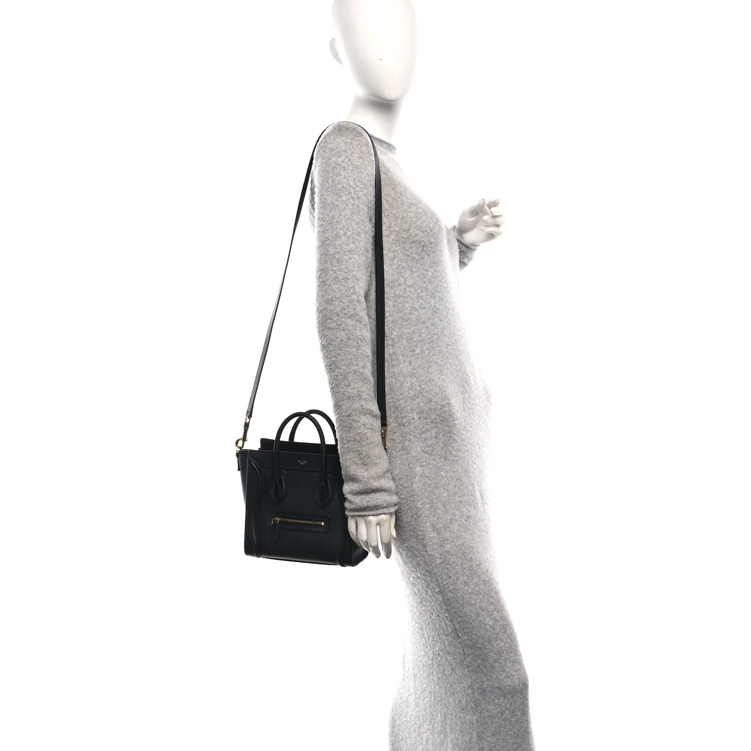Smooth Calfskin Nano Luggage Black - Image 2