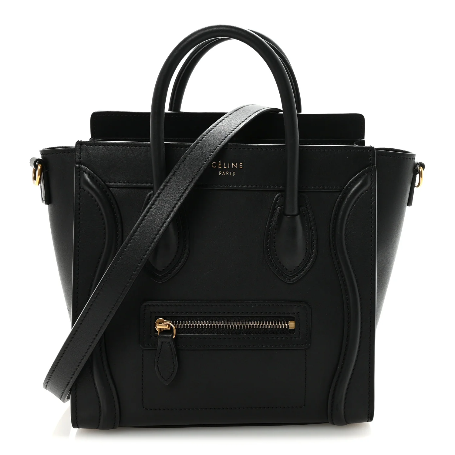 Smooth Calfskin Nano Luggage Black