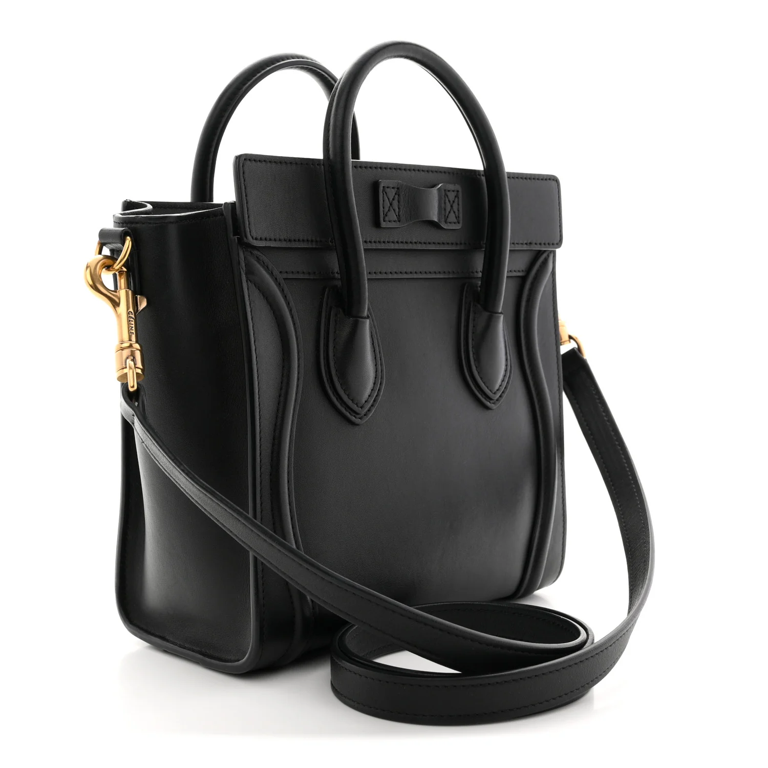 Smooth Calfskin Nano Luggage Black - Image 3