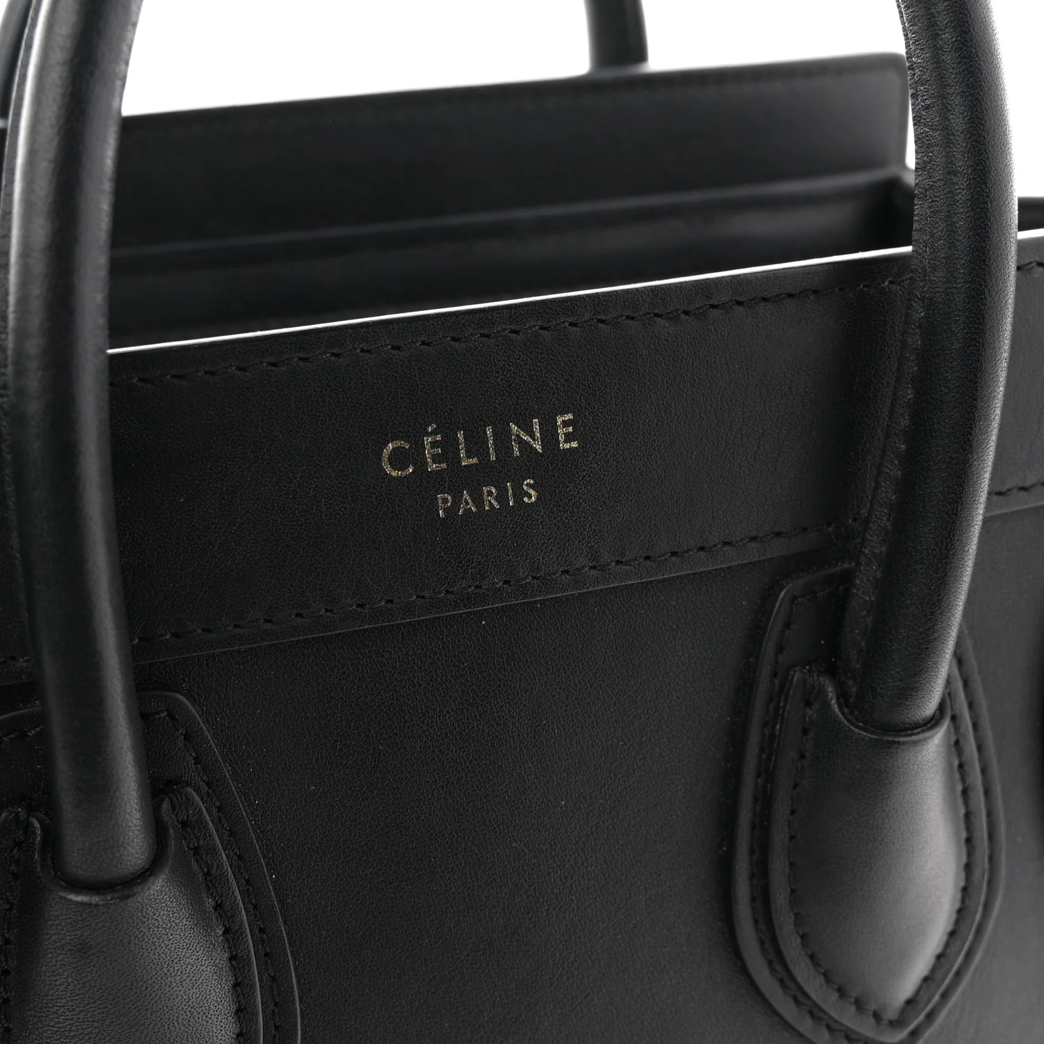 Smooth Calfskin Nano Luggage Black - Image 6