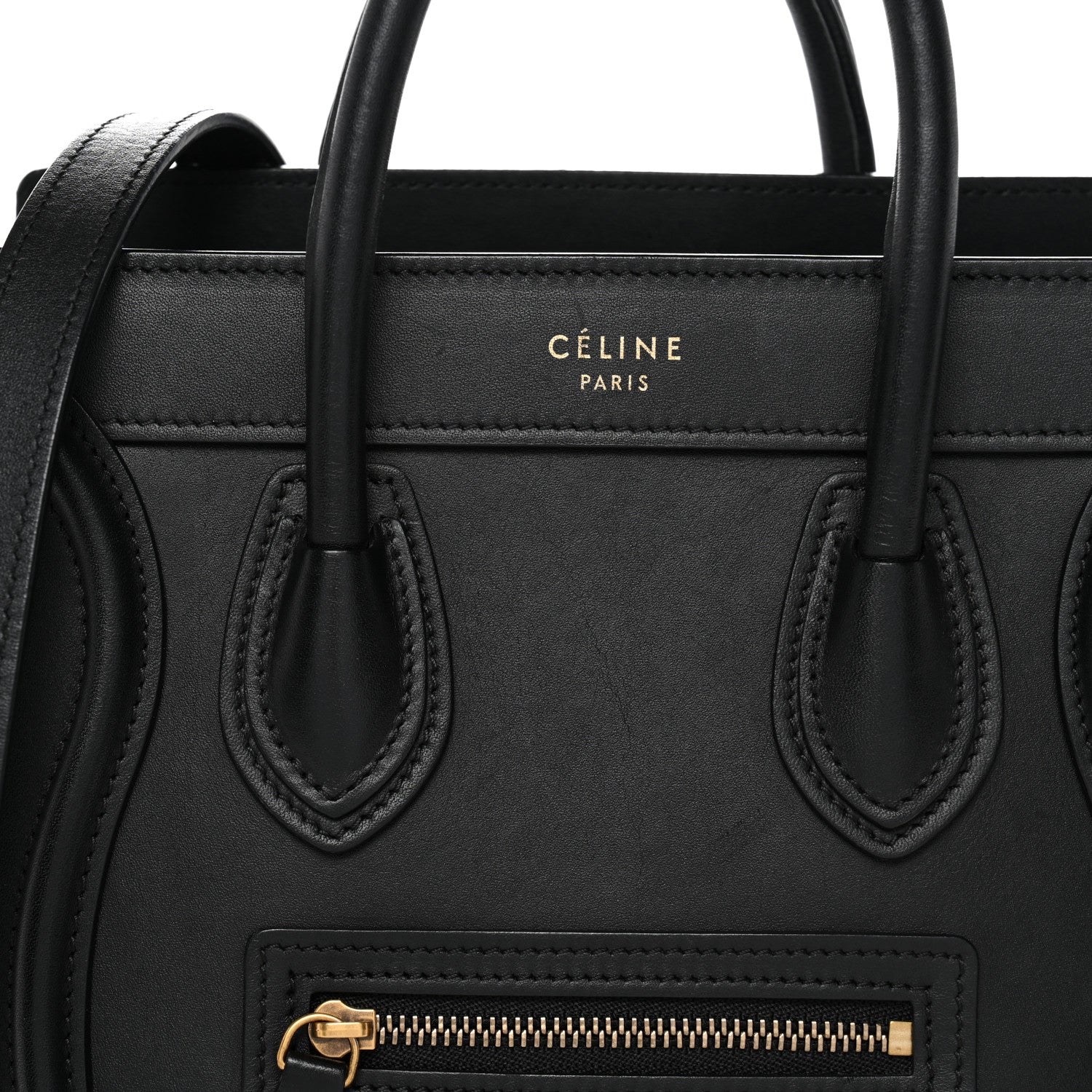Smooth Calfskin Nano Luggage Black - Image 7