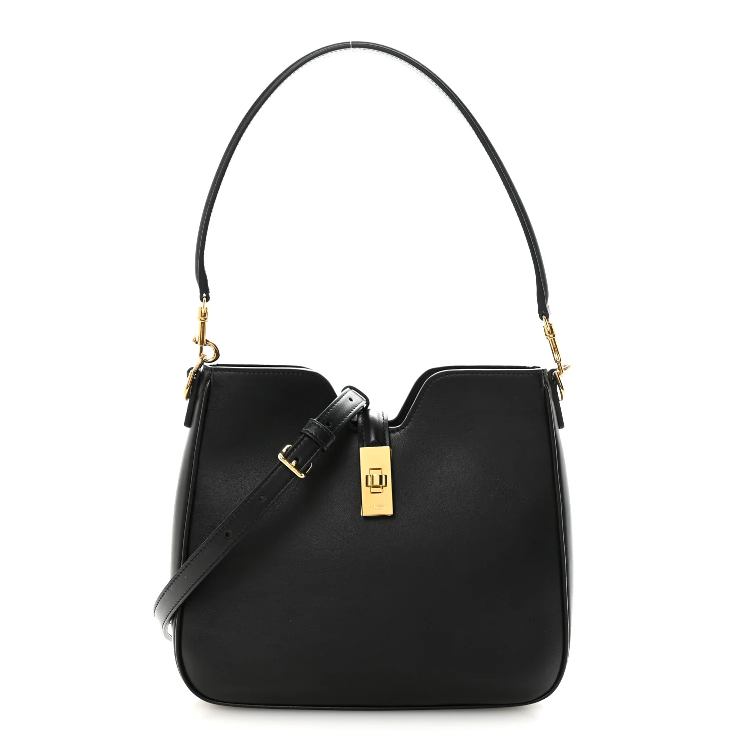 Smooth Calfskin Small Camille 16 Soft Bag Black